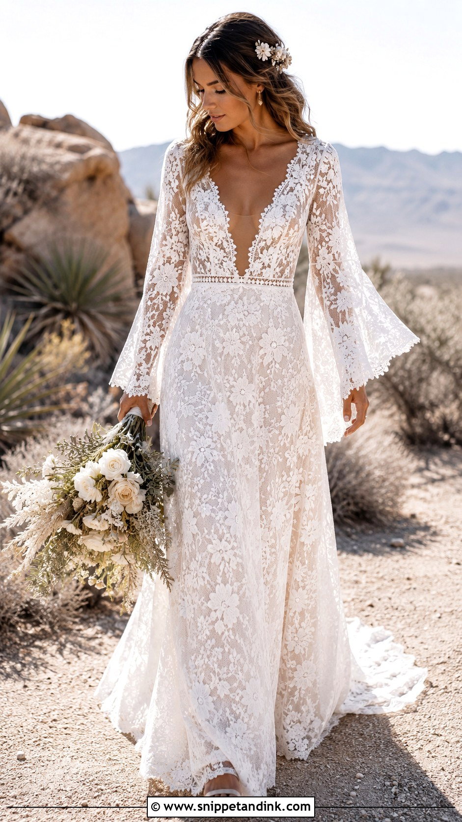 Boho Dentelle Wedding Dress - Snippet and Ink - 20 Dentelle Wedding Dress Ideas