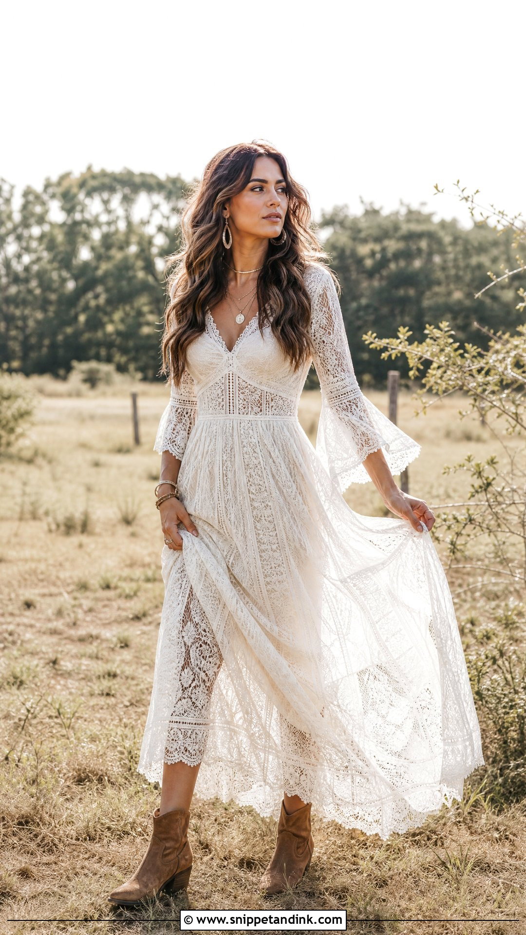 Boho Dress For Pre Wedding Shoot - Snippet and Ink - 25 Dresses for Pre Wedding Shoot