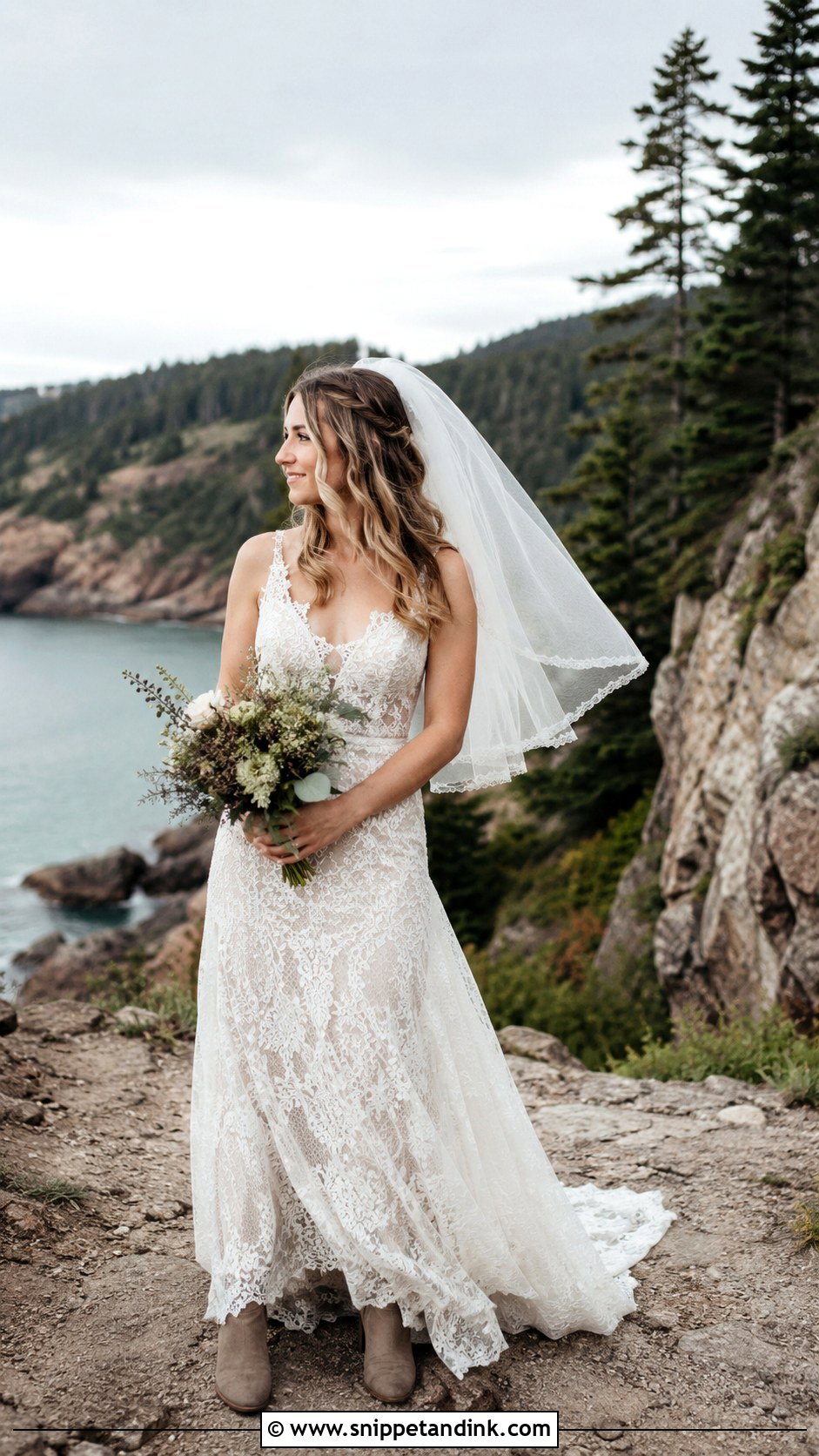 Boho Elopement Wedding Dress - Snippet and Ink - 25 Boho Bride Dress Ideas