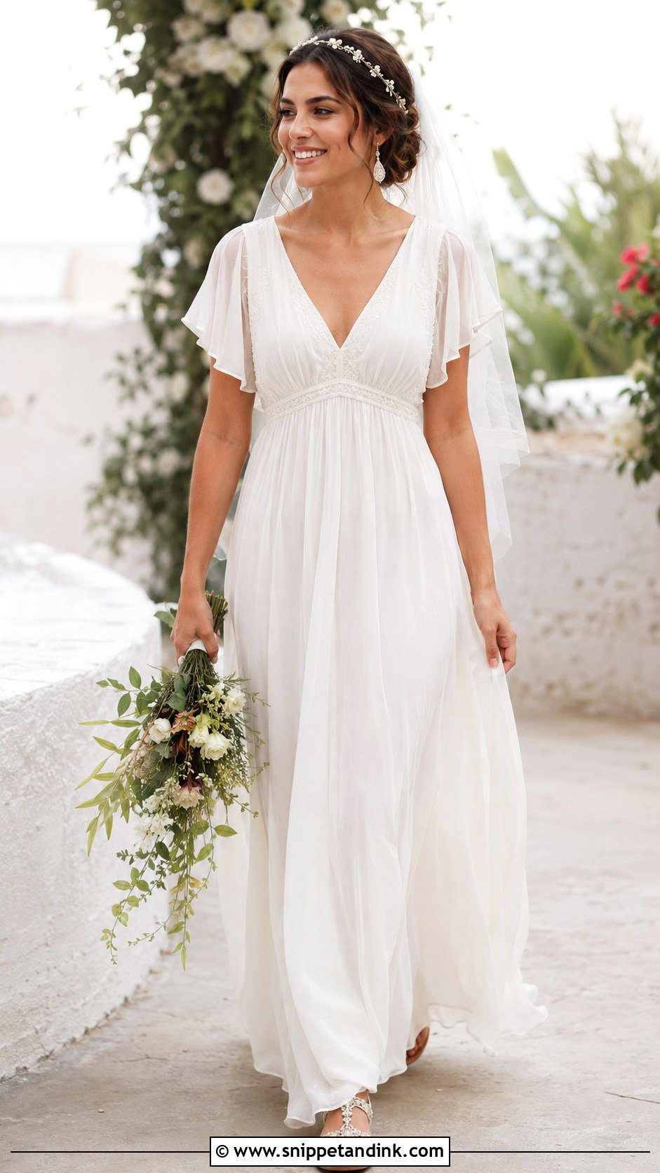Boho Empire Waist Wedding Dress - Snippet and Ink - 20 Bohem Gelinlik Wedding Ideas