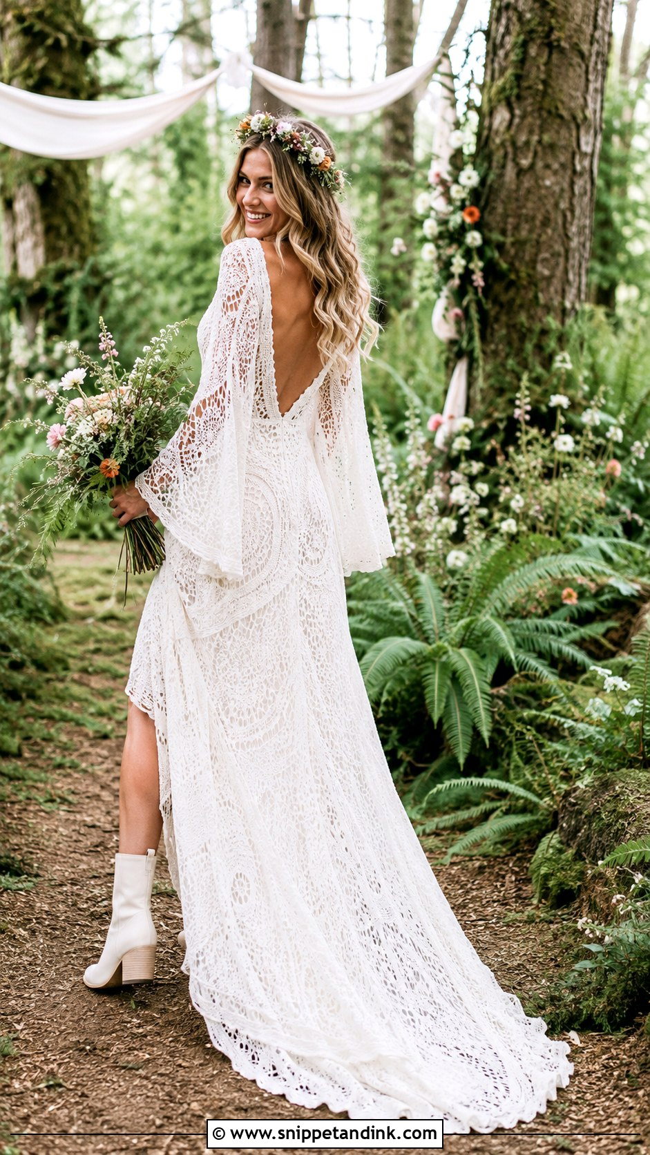 Boho Enchanted Forest Wedding Dress - Snippet and Ink - 25 Enchanted Forest Wedding Dress Ideas