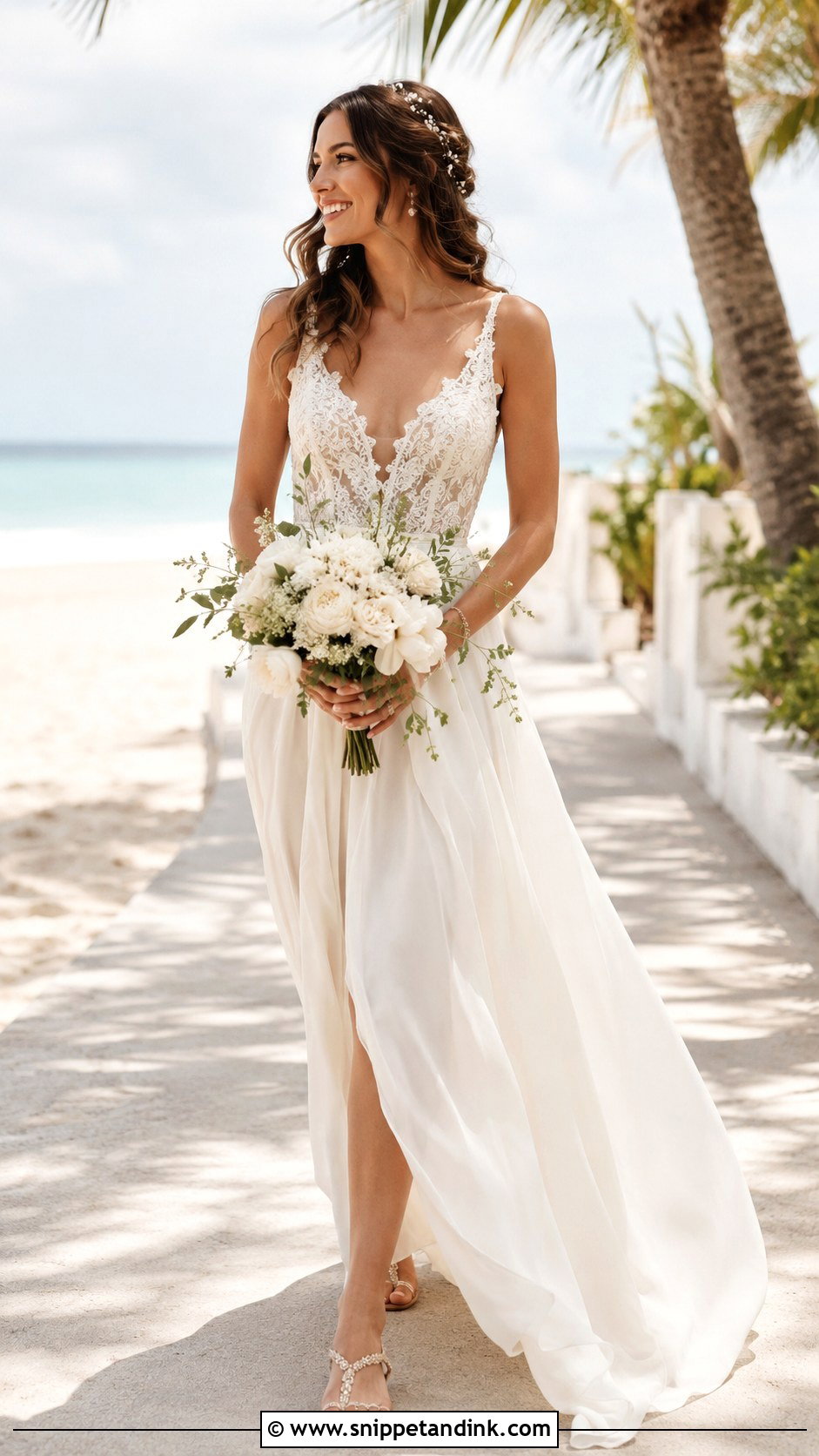 Boho Fairy Beach Wedding Dress - Snippet and Ink - 30 Boho Fairy Wedding Dress Ideas