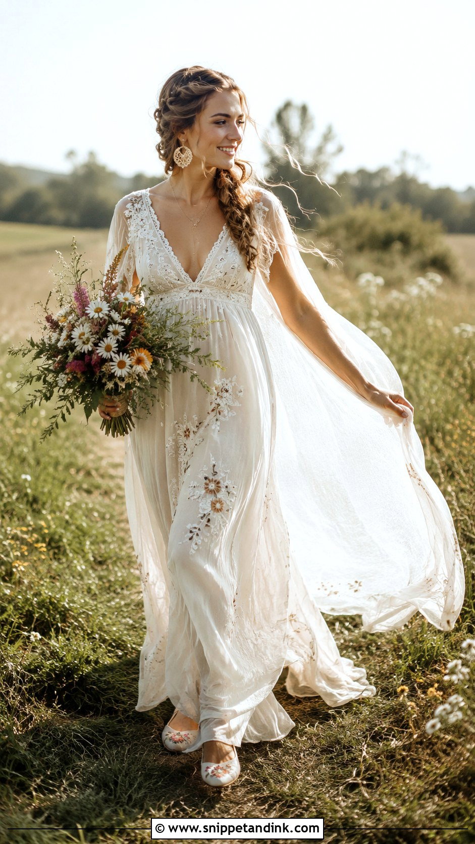 Boho Fairy Bride Dress - Snippet and Ink - 20 Fairy Bride Dress Ideas