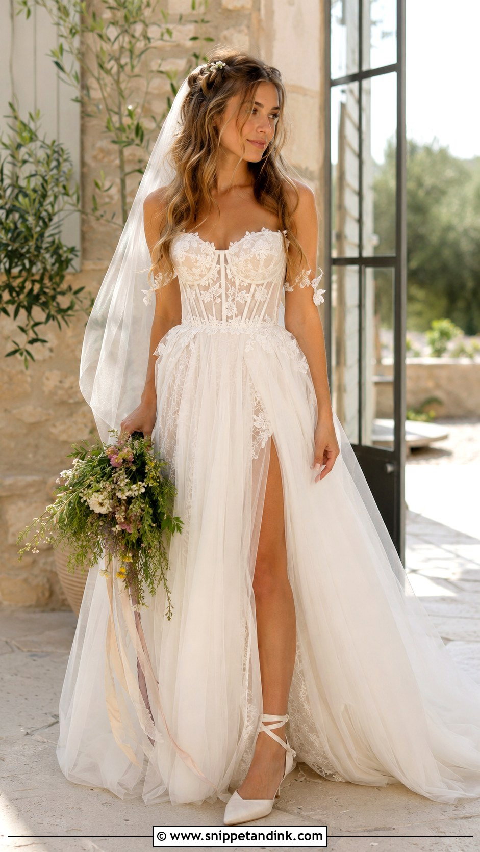 Boho Fairy Corset Wedding Dress - Snippet and Ink - 30 Boho Fairy Wedding Dress Ideas