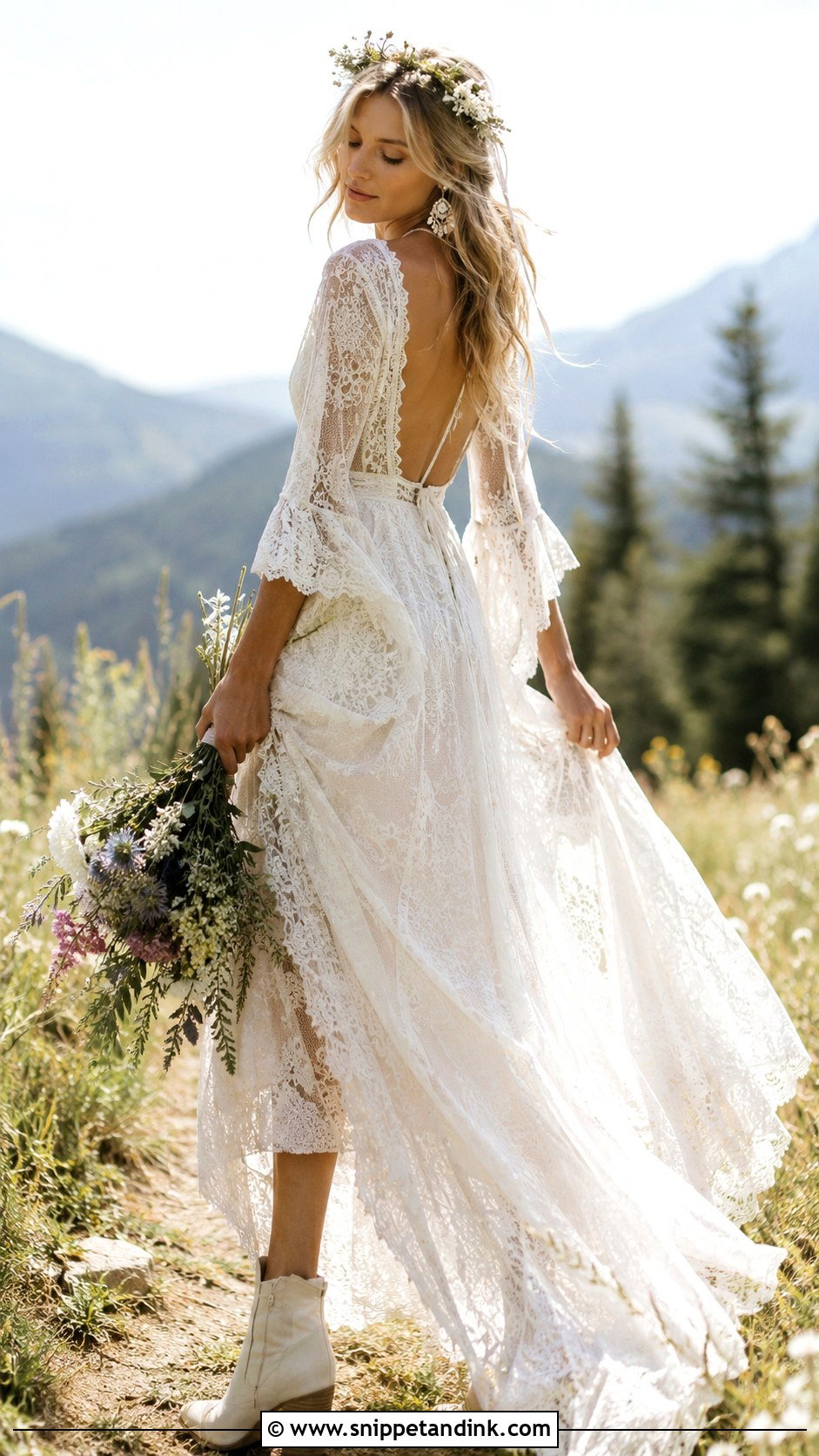 Boho Fairy Queen Wedding Dress - Snippet and Ink - 20 Fairy Queen Wedding Dress Ideas