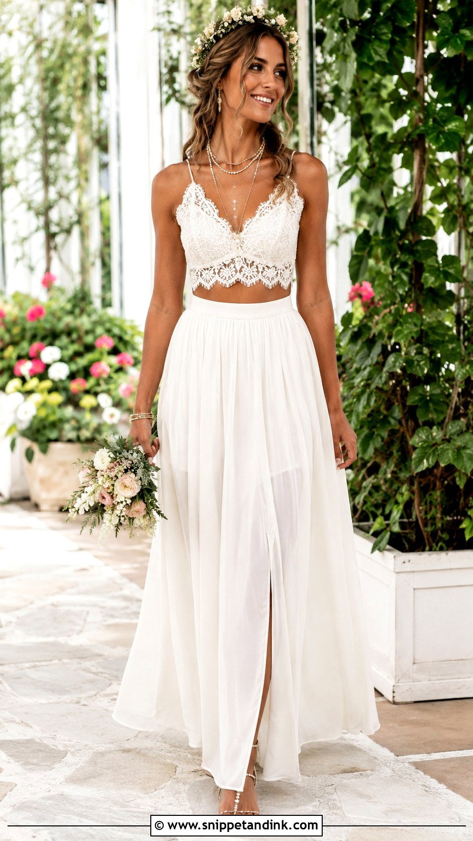 Boho Fairy Two Piece Wedding Dress - Snippet and Ink - 30 Boho Fairy Wedding Dress Ideas
