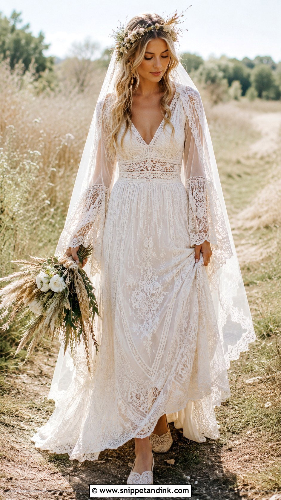 Boho Fairy Wedding Dress - Snippet and Ink - 20 Fairy Wedding Dresses