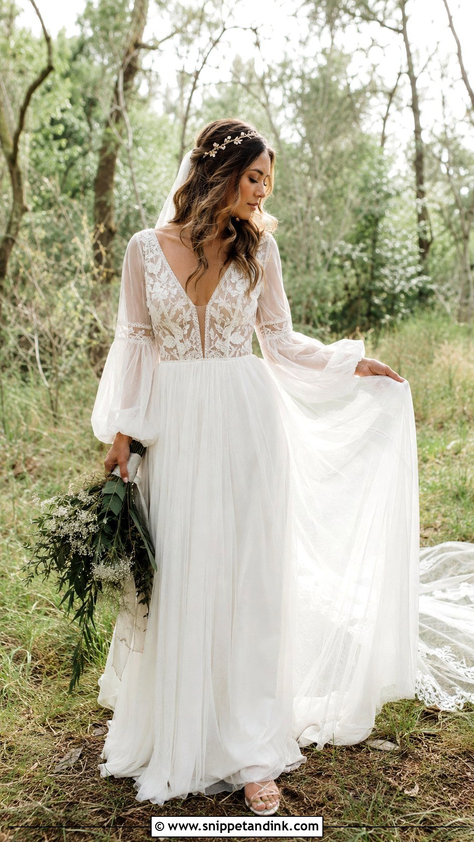 Boho Fairy Wedding Gown - Snippet and Ink - 20 Fairy Wedding Gown Ideas