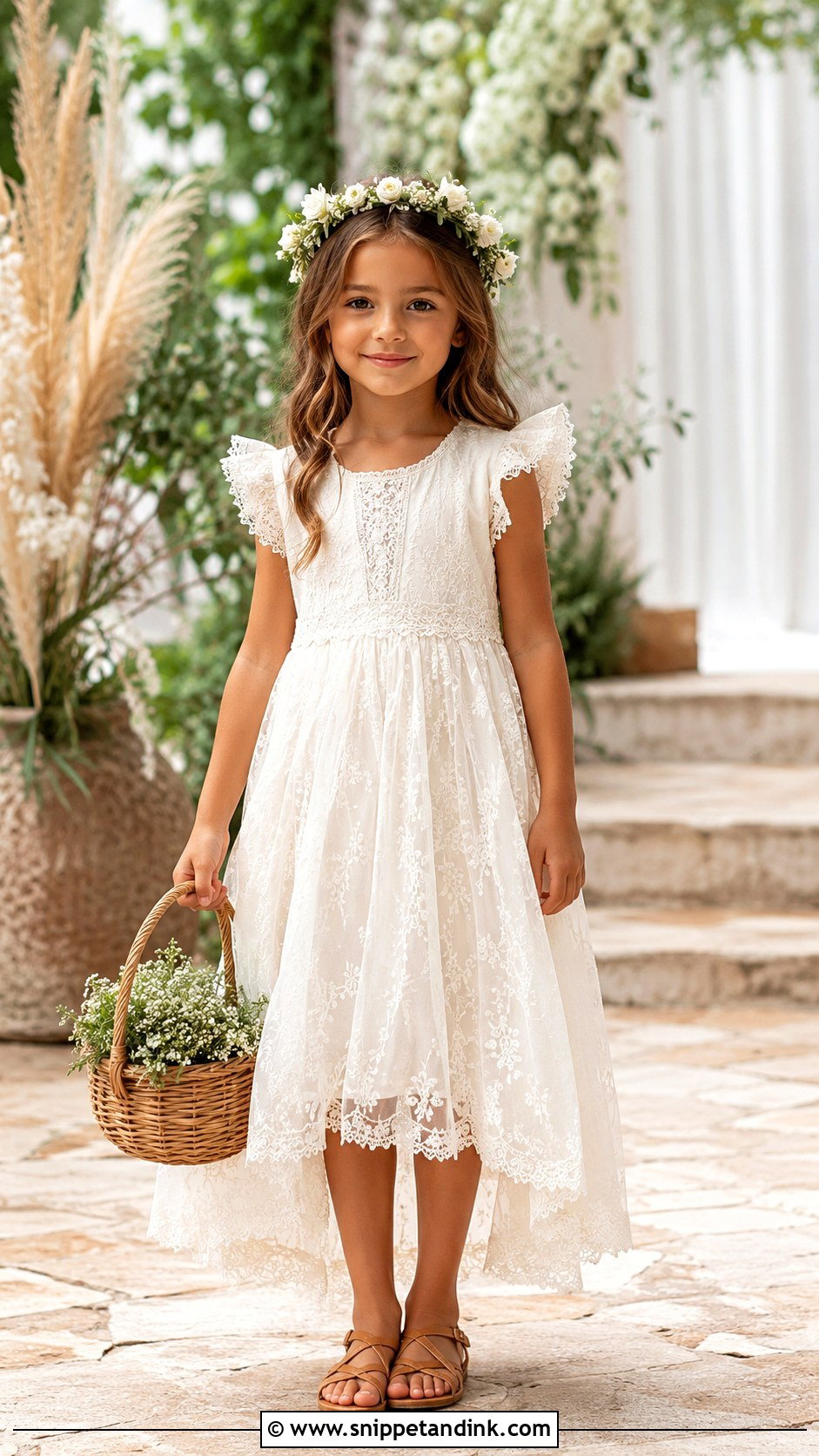 Boho Flower Girl Dress - Snippet and Ink - 25 Wedding Dresses for Girls