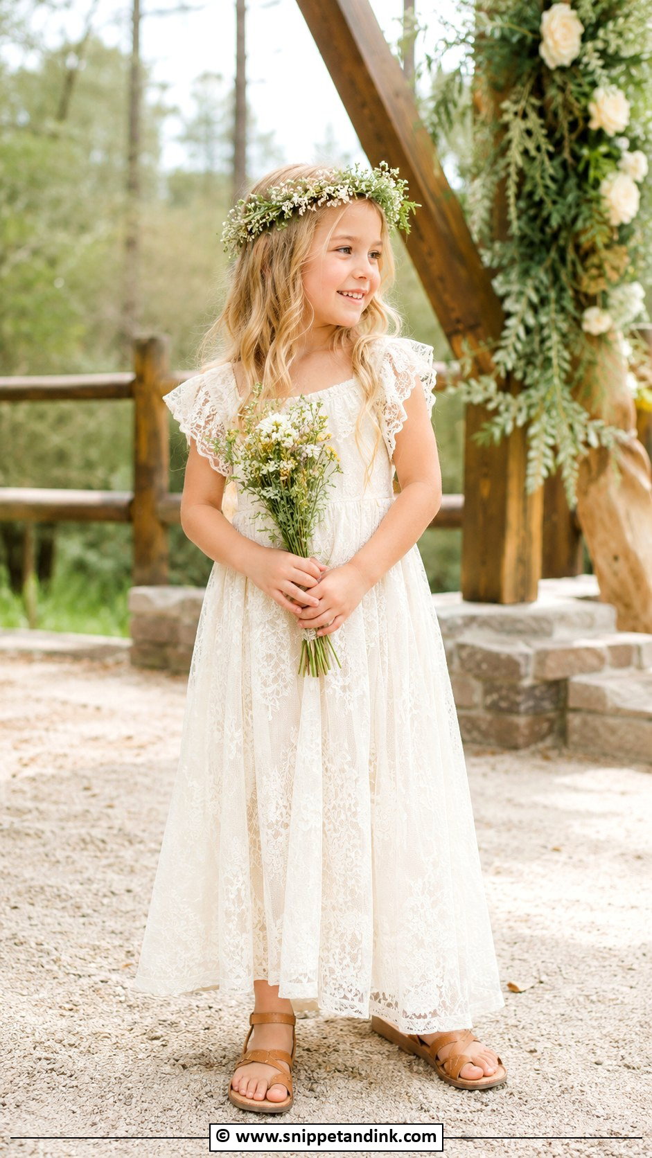 Boho Flower Girl Dress - Snippet and Ink - 30 Wedding Dresses for Kids
