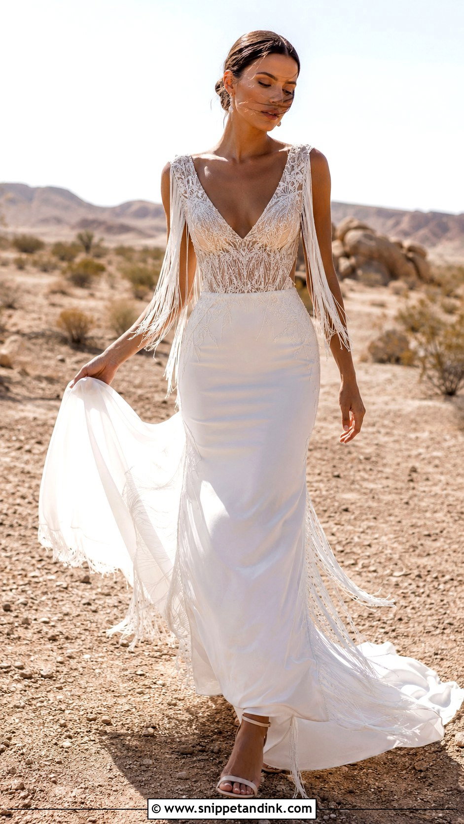 Boho Fringe Wedding Dress - Snippet and Ink - 25 Boho Bride Dress Ideas