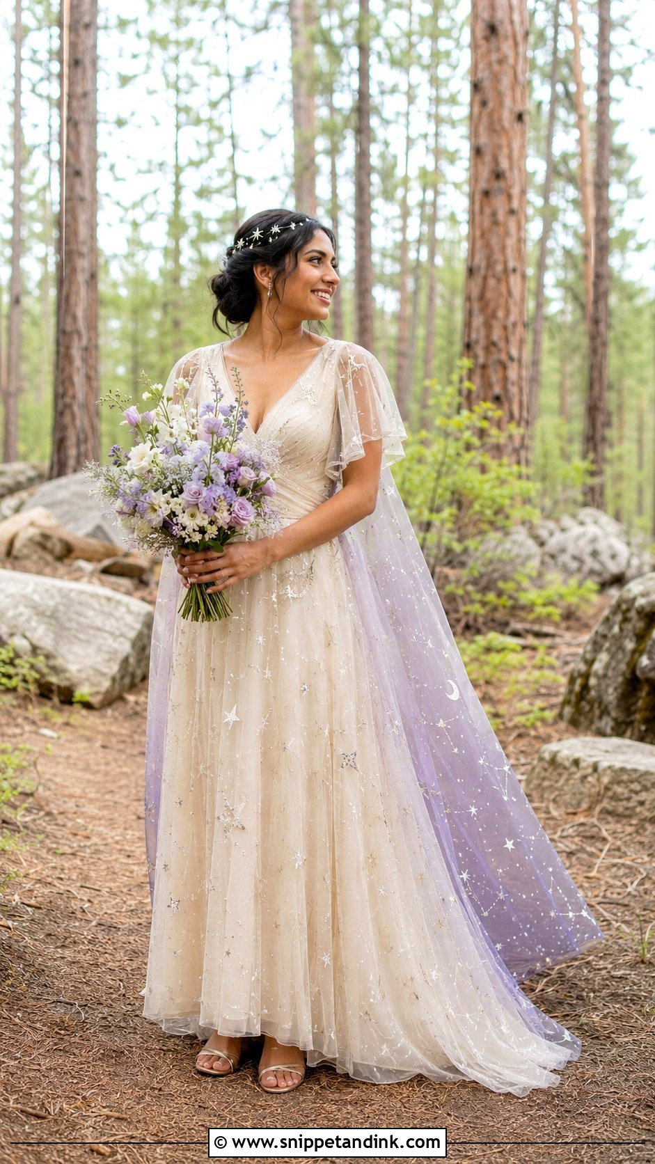 Boho Galaxy Wedding Dress - Snippet and Ink - 20 Galaxy Wedding Dress Ideas