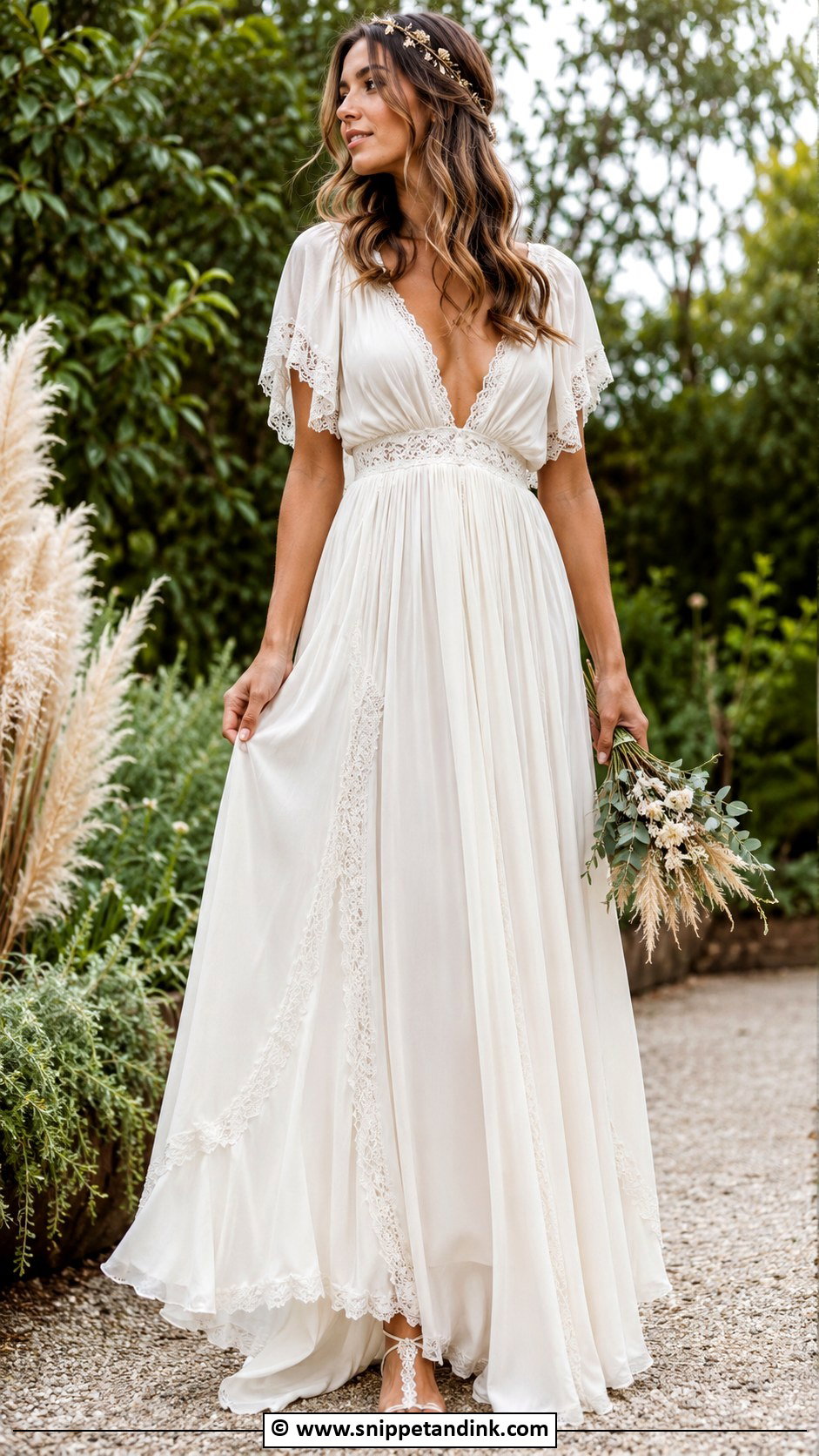 Boho Goddess Wedding Dress - Snippet and Ink - 25 Goddess Wedding Dress Ideas