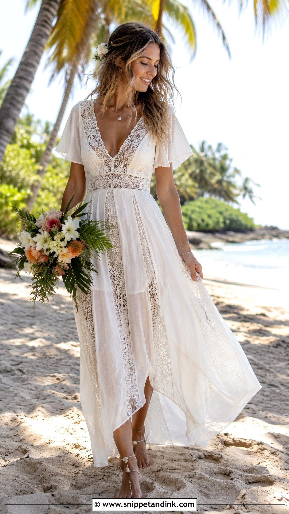 Boho Hawaiian Wedding Dress - Snippet and Ink - 25 Hawaiian Wedding Dress Ideas