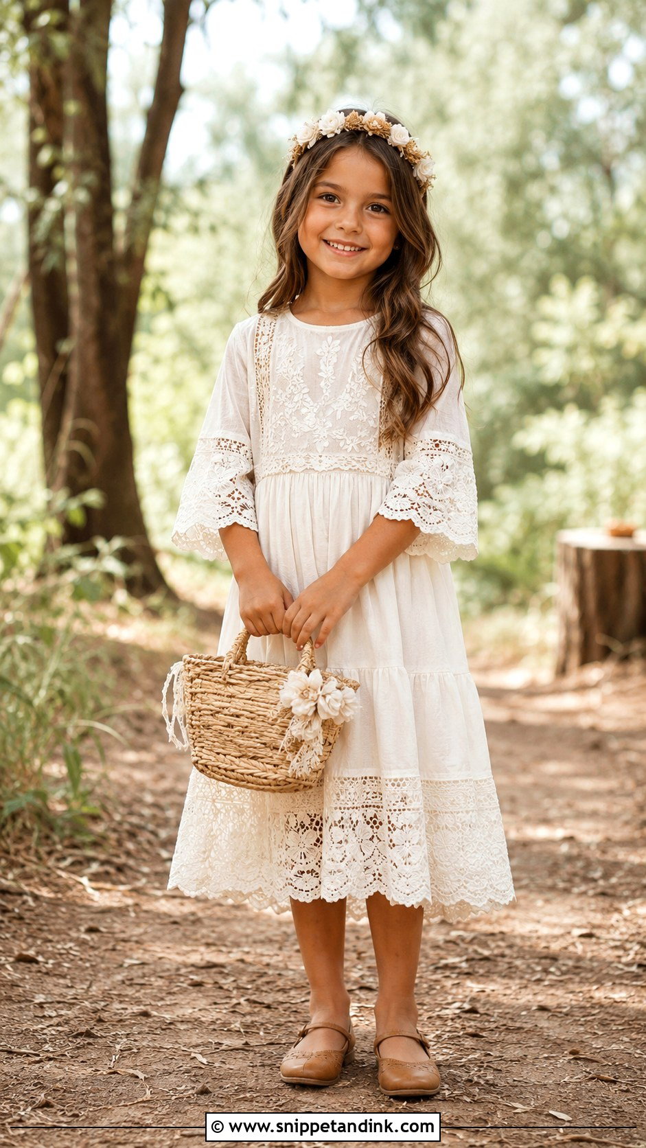 Boho Kids Wedding Dress - Snippet and Ink - 20 Kids Wedding Dresses