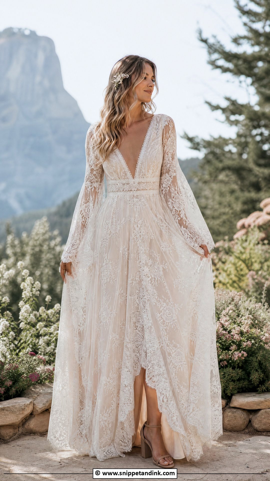 Boho Lace Bride Dress - Snippet and Ink - 35 Bride Dresses