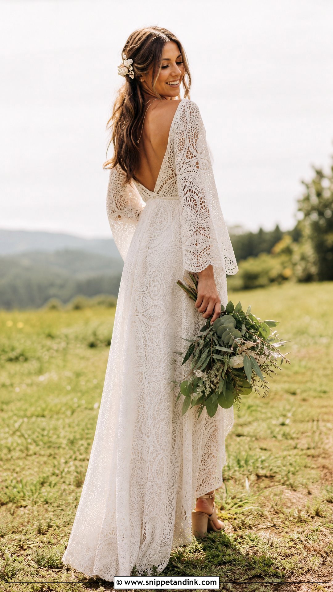 Boho Lace Country Wedding Dress - Snippet and Ink - 20 Simple Country Wedding Dresses