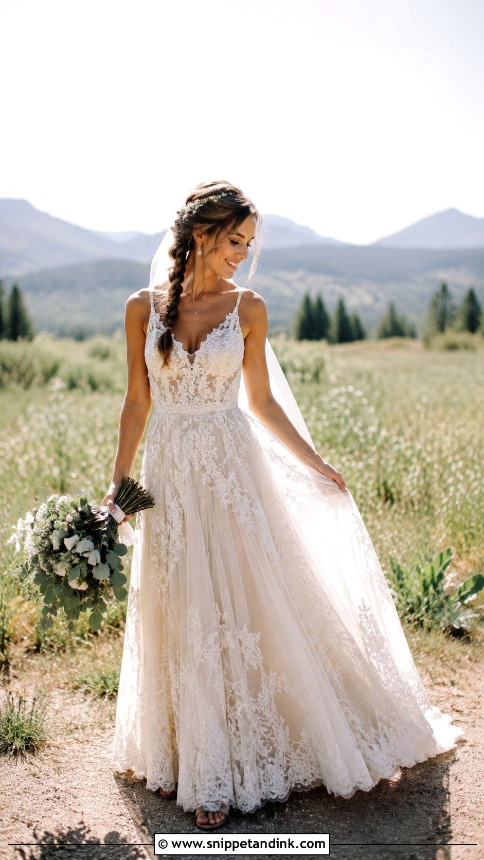 Boho Lace Marriage Gown - Snippet and Ink - 20 Marriage Gowns Brides