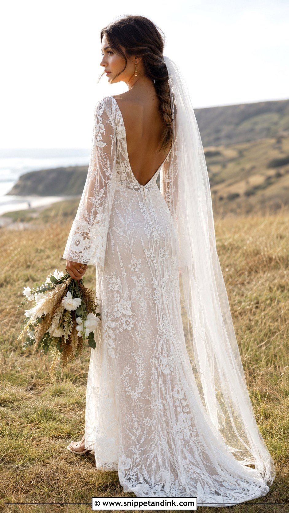 Boho Lace Overlay Wedding Dress - Snippet and Ink - 20 Lace Overlay Wedding Dress Ideas