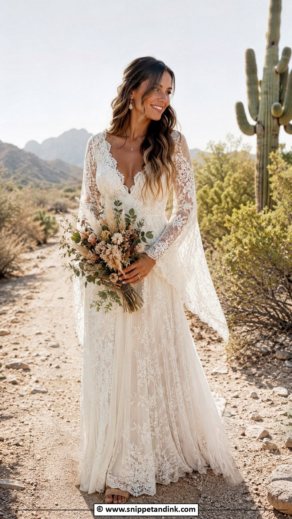 Boho Lace Wedding Dress - Snippet and Ink - 35 Unique Wedding Dresses
