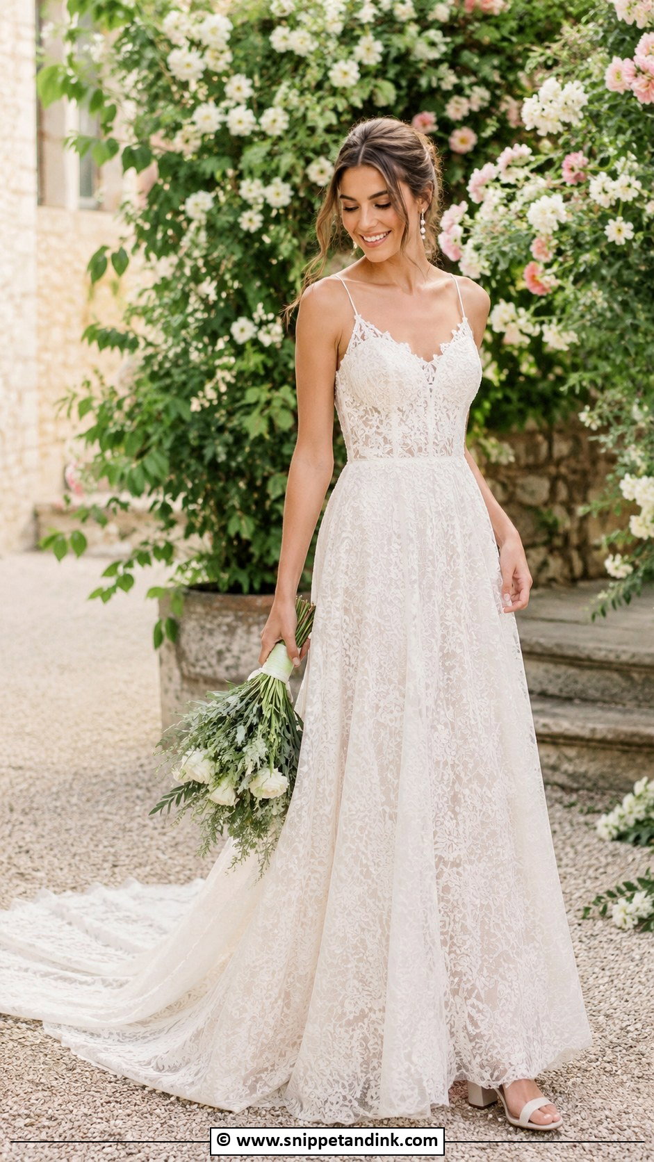 Boho Lace Wedding Dress - Snippet and Ink - 30 Boho Wedding Dresses