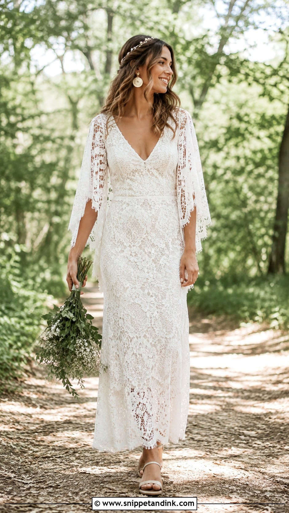 Boho Lace Wedding Dress - Snippet and Ink - 20 Casual Wedding Dresses