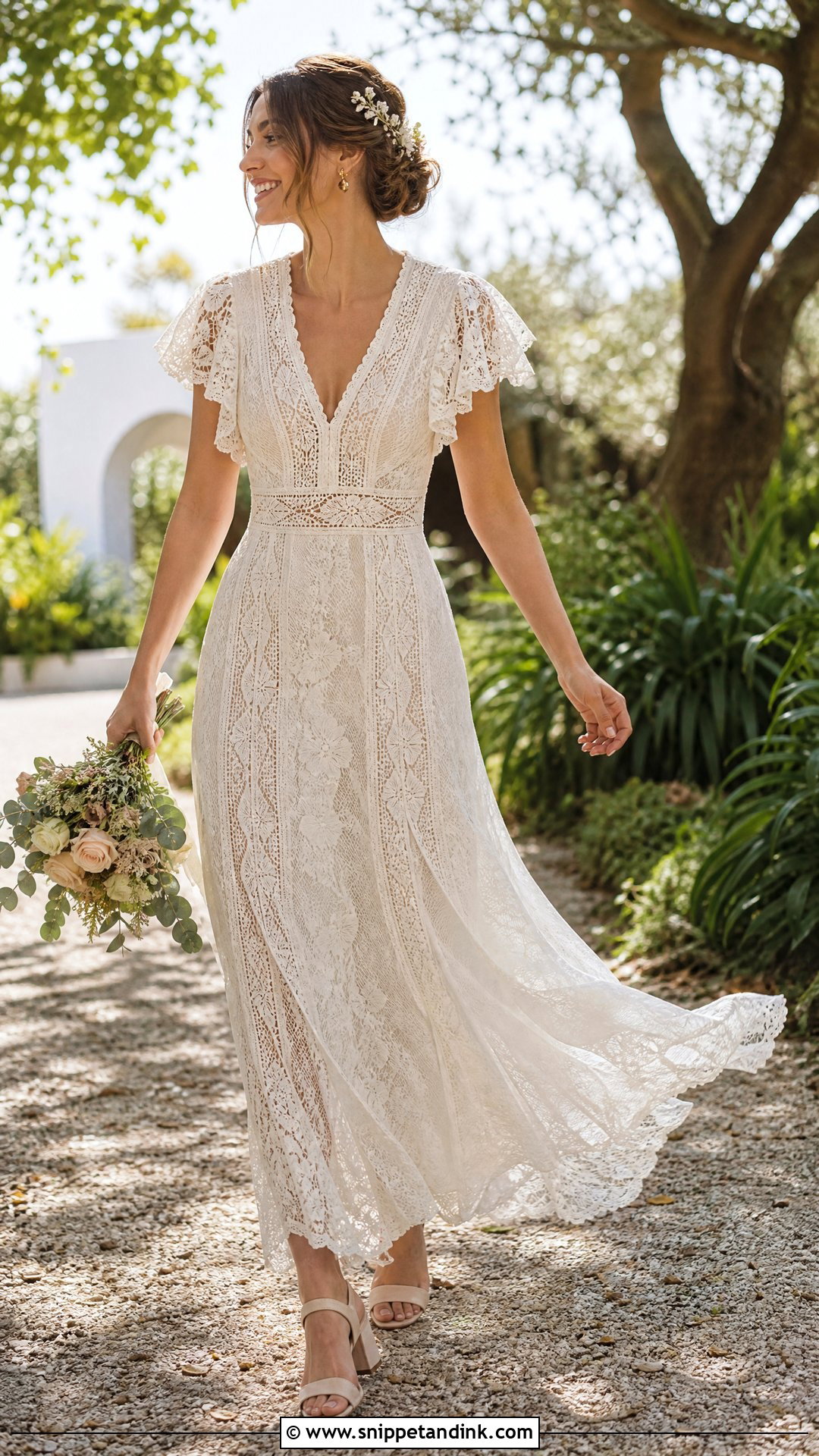 Boho Lace Wedding Dress - Snippet and Ink - 20 Wedding Dresses with Lace