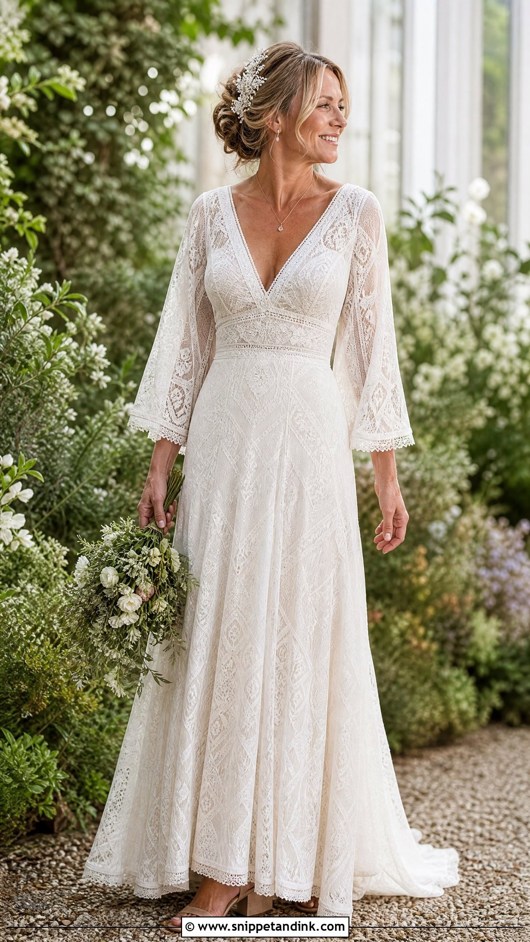 Boho Lace Wedding Dress - Snippet and Ink - 20 Wedding Dress Over 40 Ideas