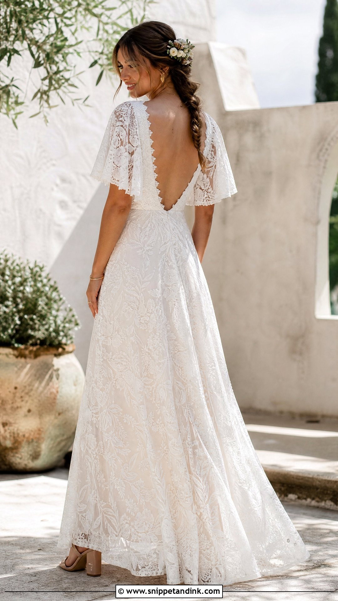 Boho Lace Wedding Dress - Snippet and Ink - 20 Wedding Dresses for Sale