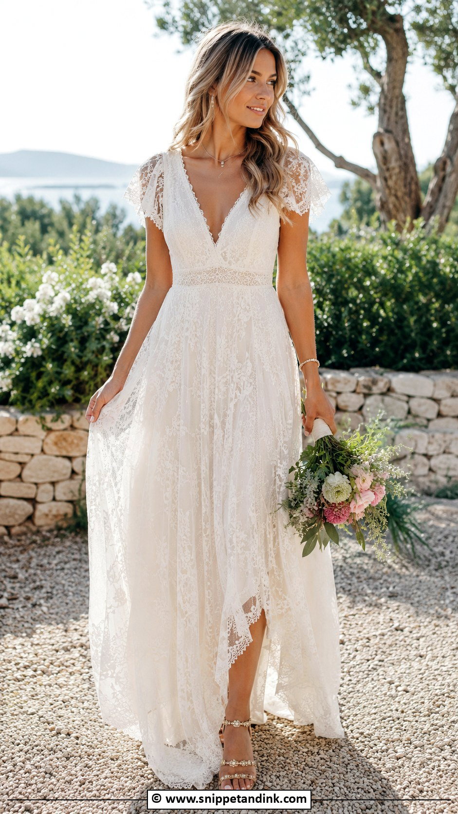 Boho Lace Wedding Dress - Snippet and Ink - 30 Wedding Dress Inspiration Ideas