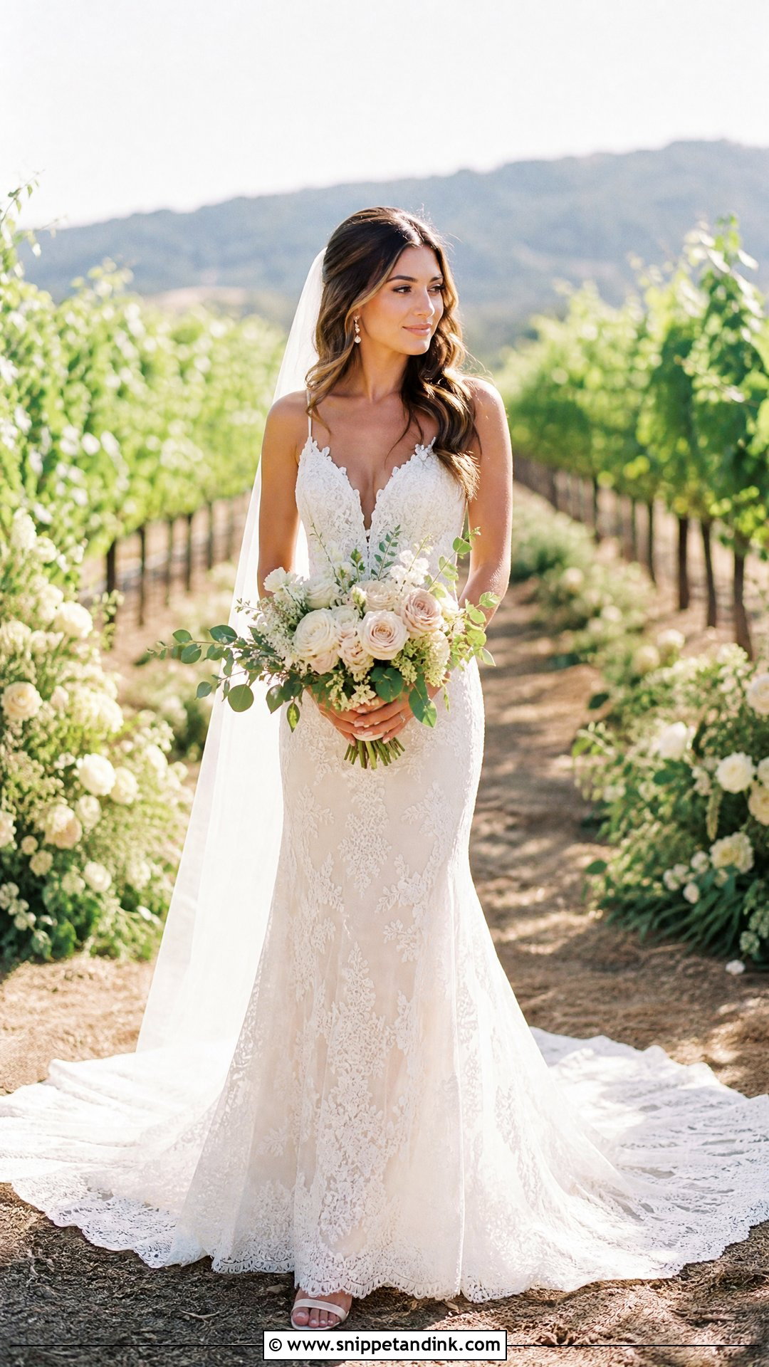 Boho Lace Wedding Dress With Train - Snippet and Ink - 25 Boho Lace Wedding Dress Ideas