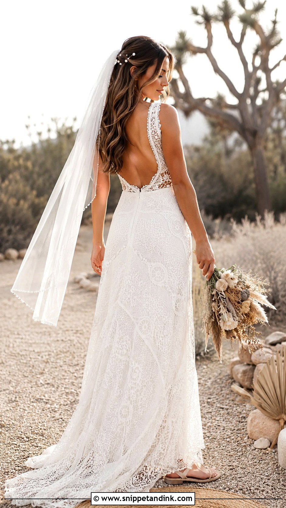 Boho Lace Wedding Gown - Snippet and Ink - 25 Lace Wedding Gowns