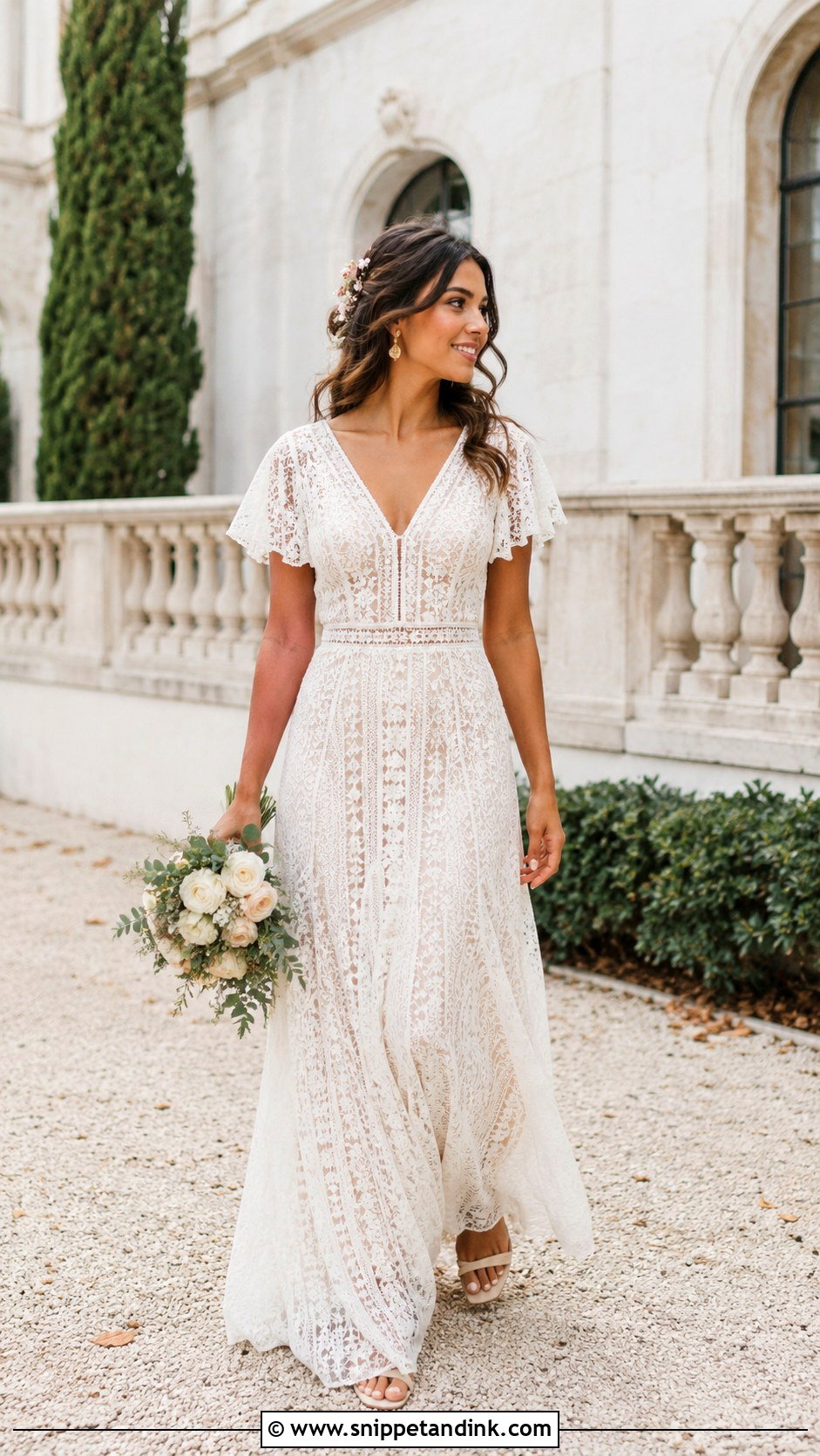 Boho Lace Wedding Gown - Snippet and Ink - 20 Gowns Dresses for Wedding