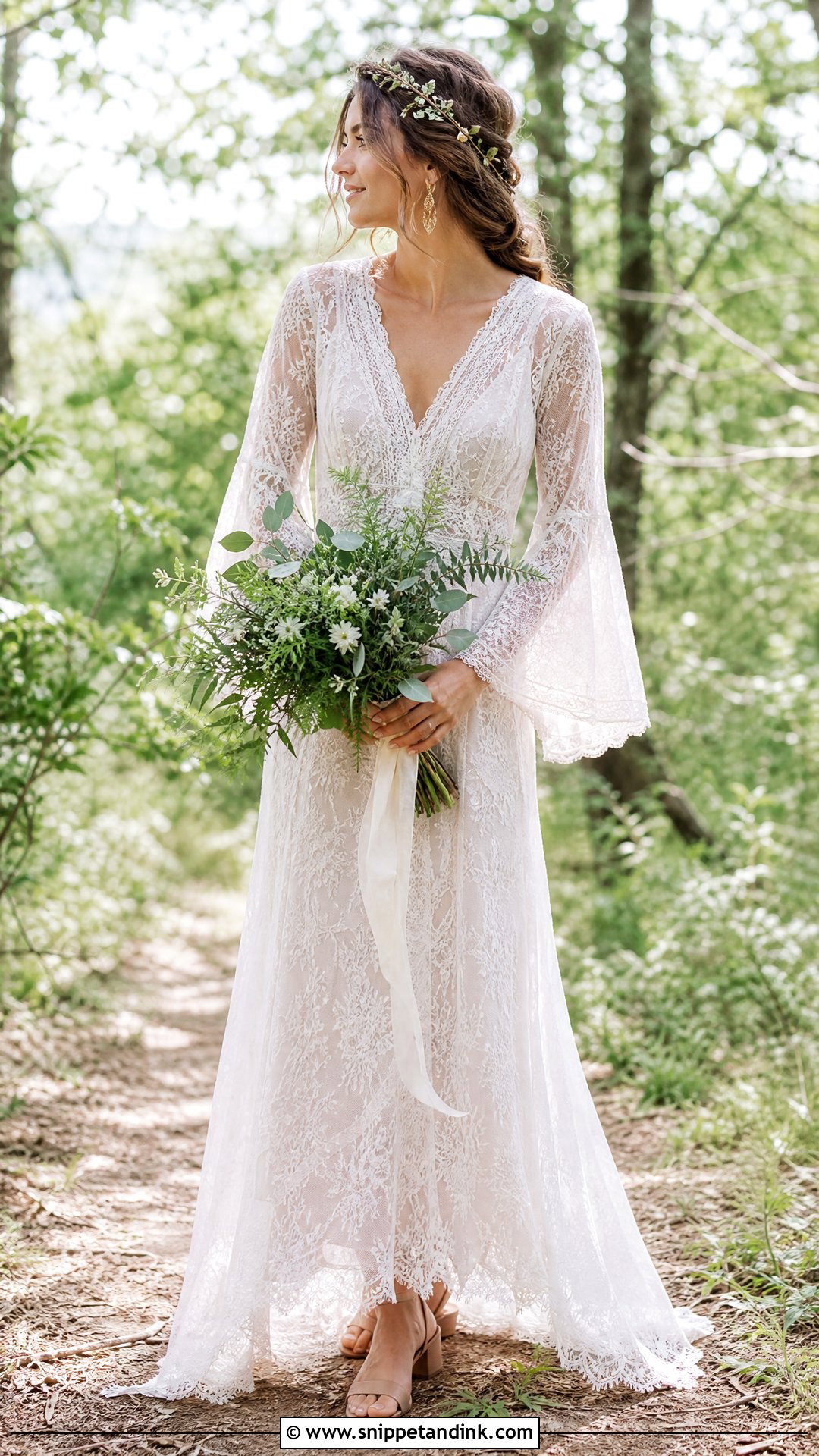 Boho Lace Wedding Look - Snippet and Ink - 20 Wedding Lookbook Ideas