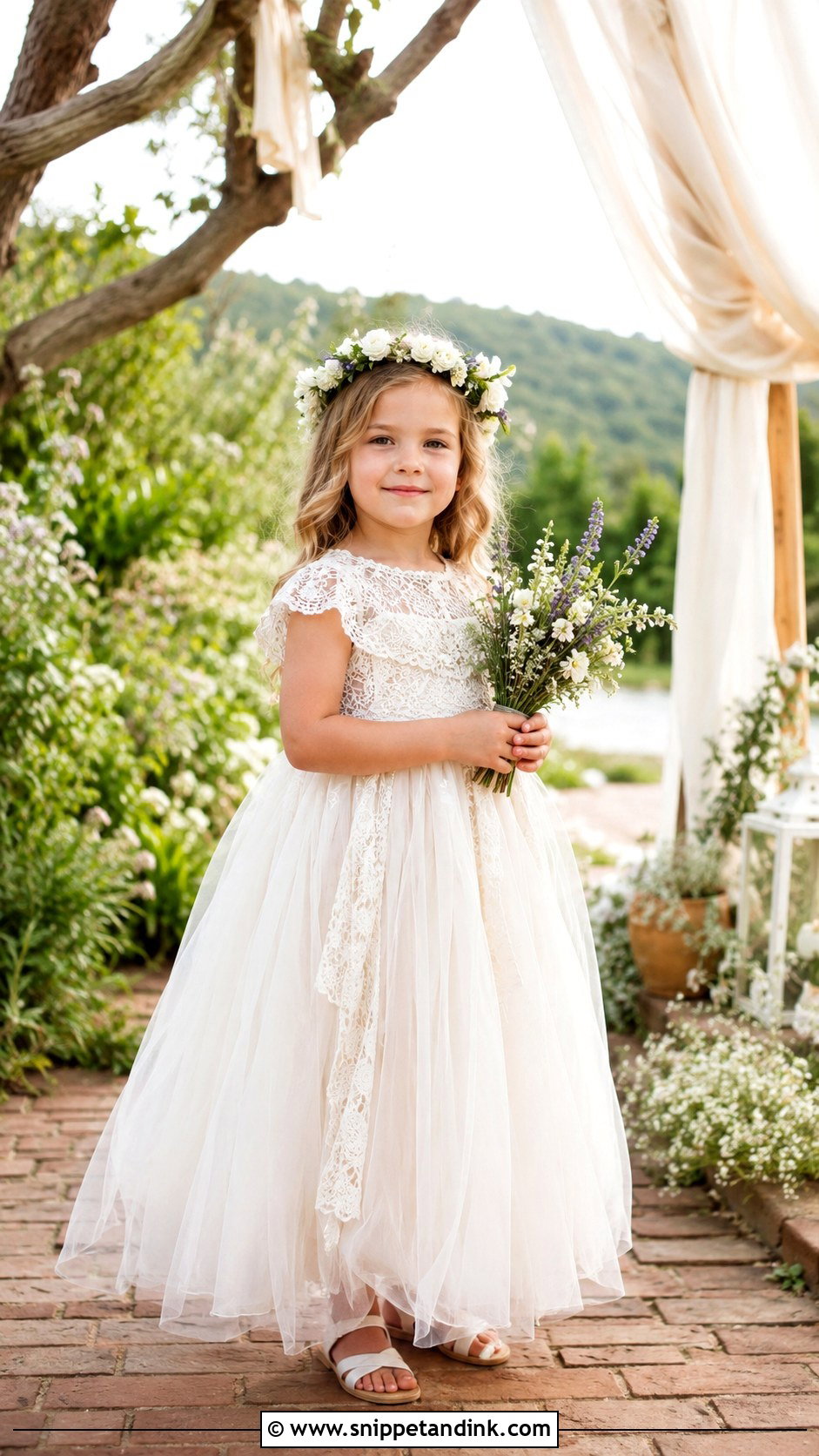 Boho Little Bride Gown - Snippet and Ink - 25 Little Bride Gown Styles