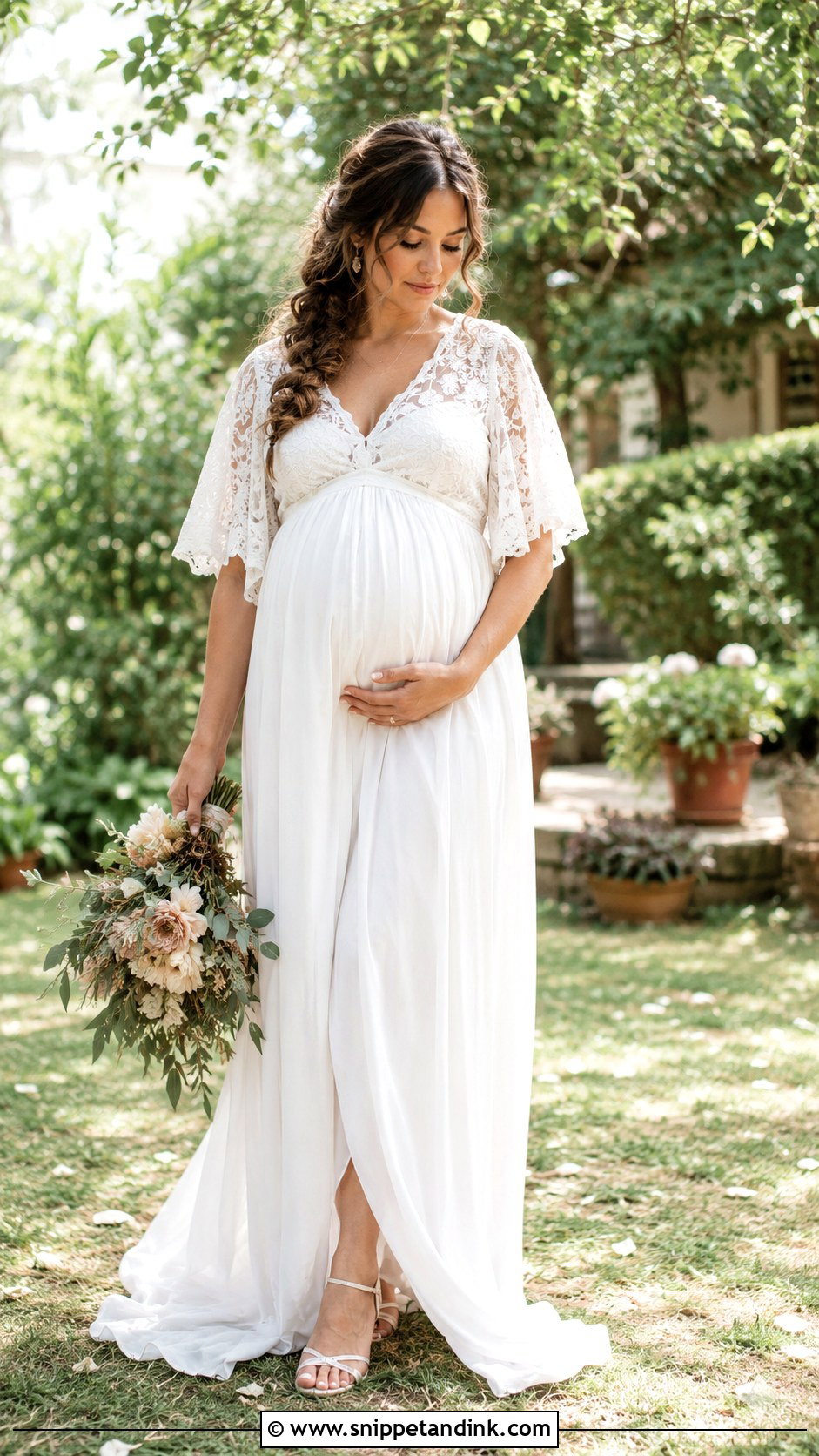Boho Maternity Wedding Dress - Snippet and Ink - 25 Boho Bride Dress Ideas