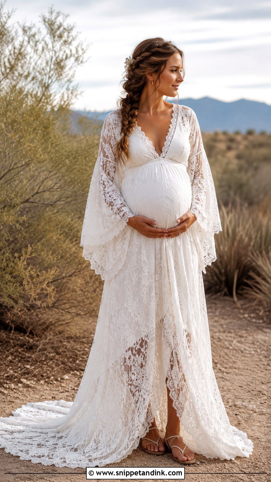 Boho Maternity Wedding Dress - Snippet and Ink - 30 Maternity Wedding Dress Ideas