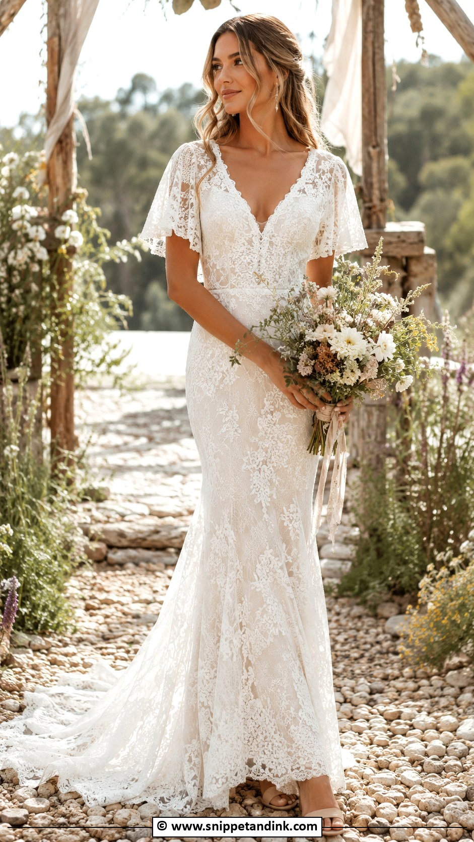 Boho Mermaid Wedding Dress - Snippet and Ink - 35 Mermaid Wedding Dresses