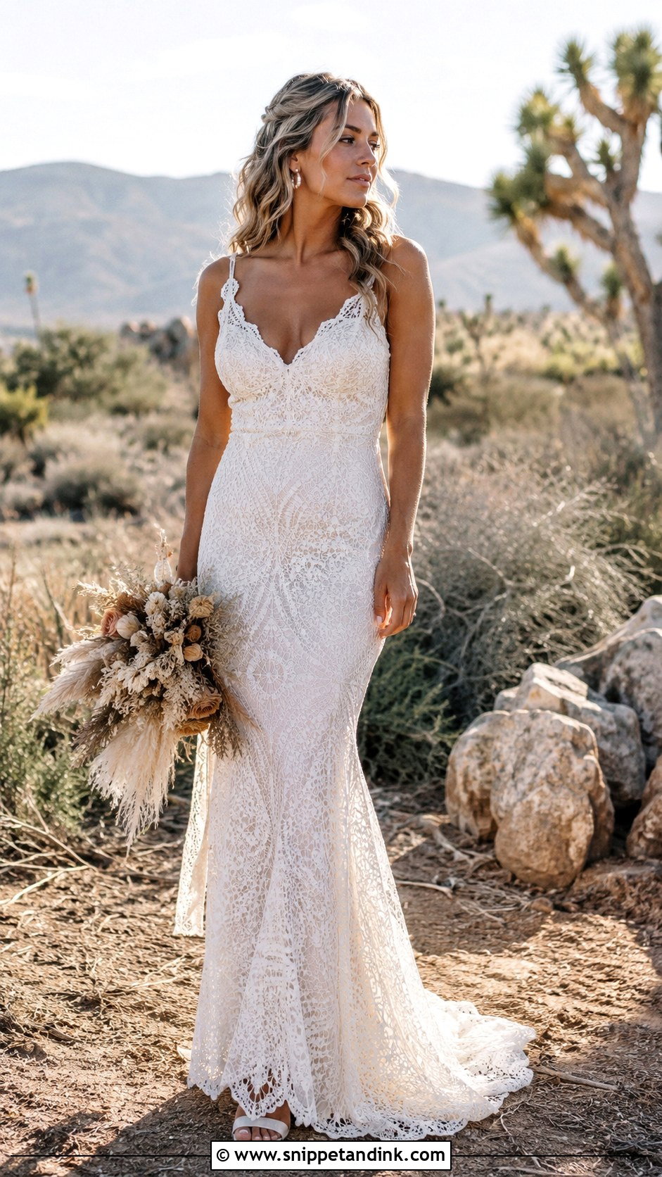 Boho Mermaid Wedding Dress - Snippet and Ink - 25 Mermaid Style Wedding Dress Ideas