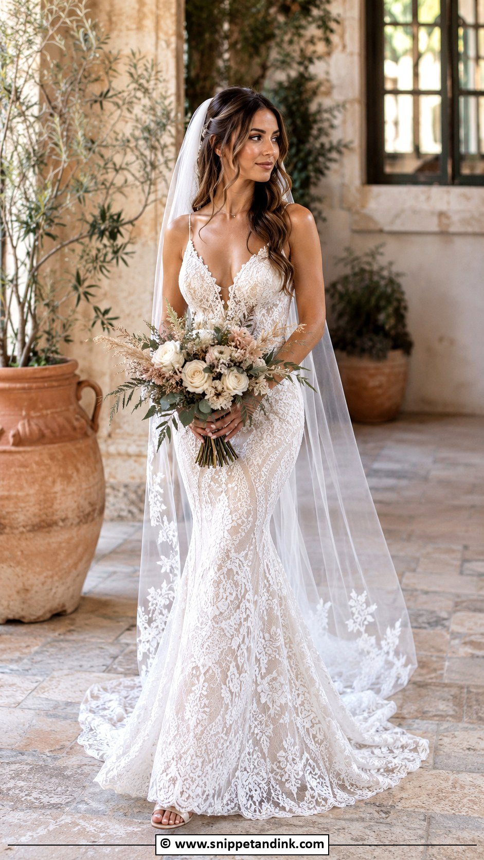 Boho Mermaid Wedding Dress - Snippet and Ink - 30 Boho Wedding Dresses