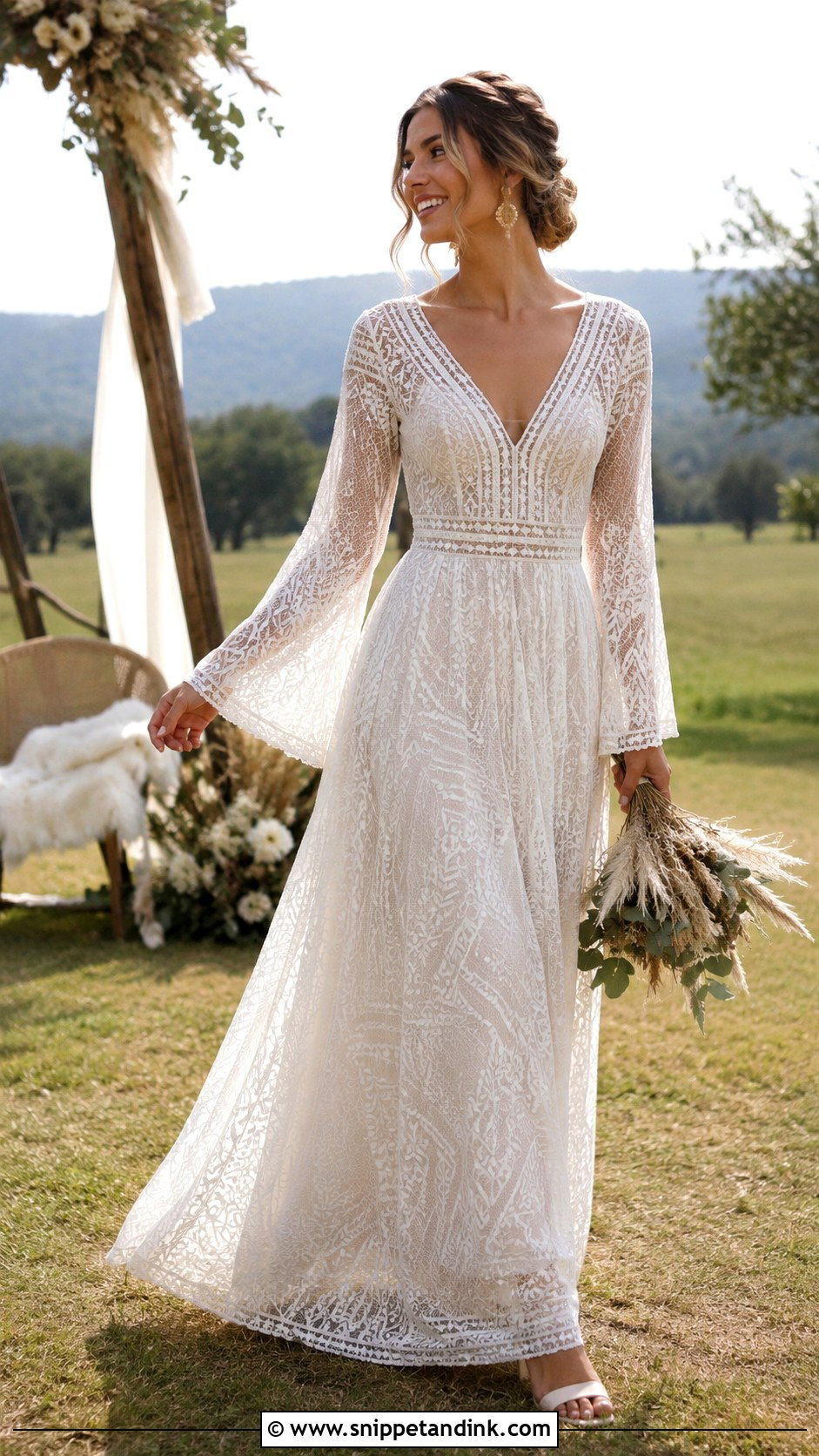 Boho Mesh Wedding Dress - Snippet and Ink - 20 Mesh Wedding Dress Ideas