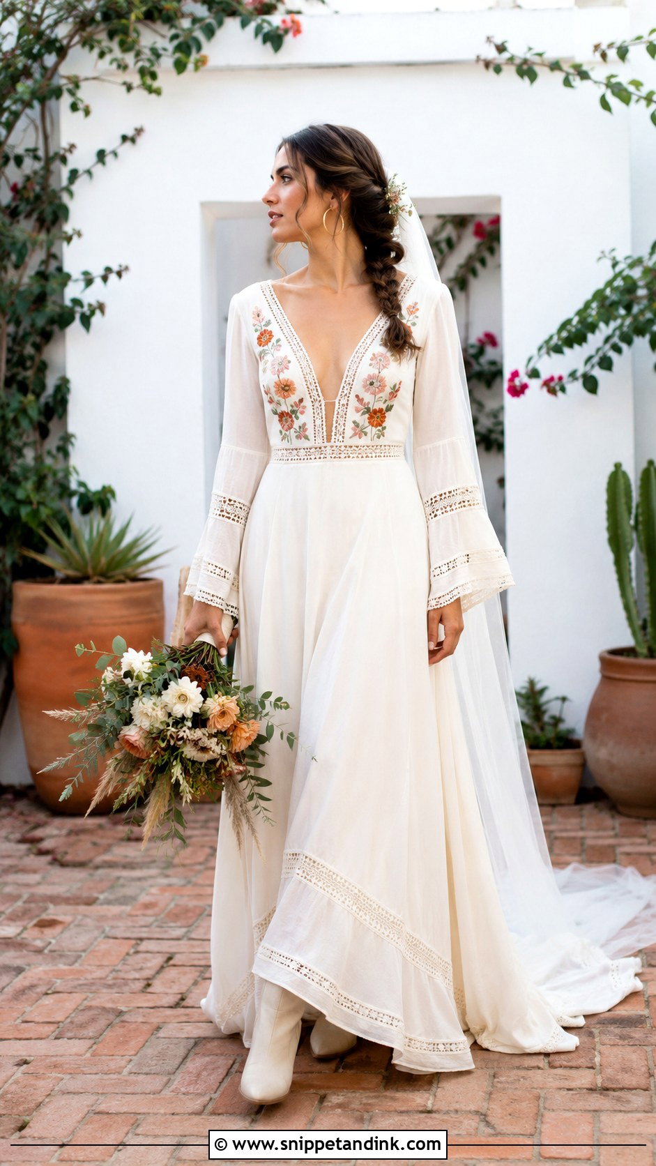 Boho Mexican Wedding Dress - Snippet and Ink - 20 Mexican Inspired Wedding Dress Ideas