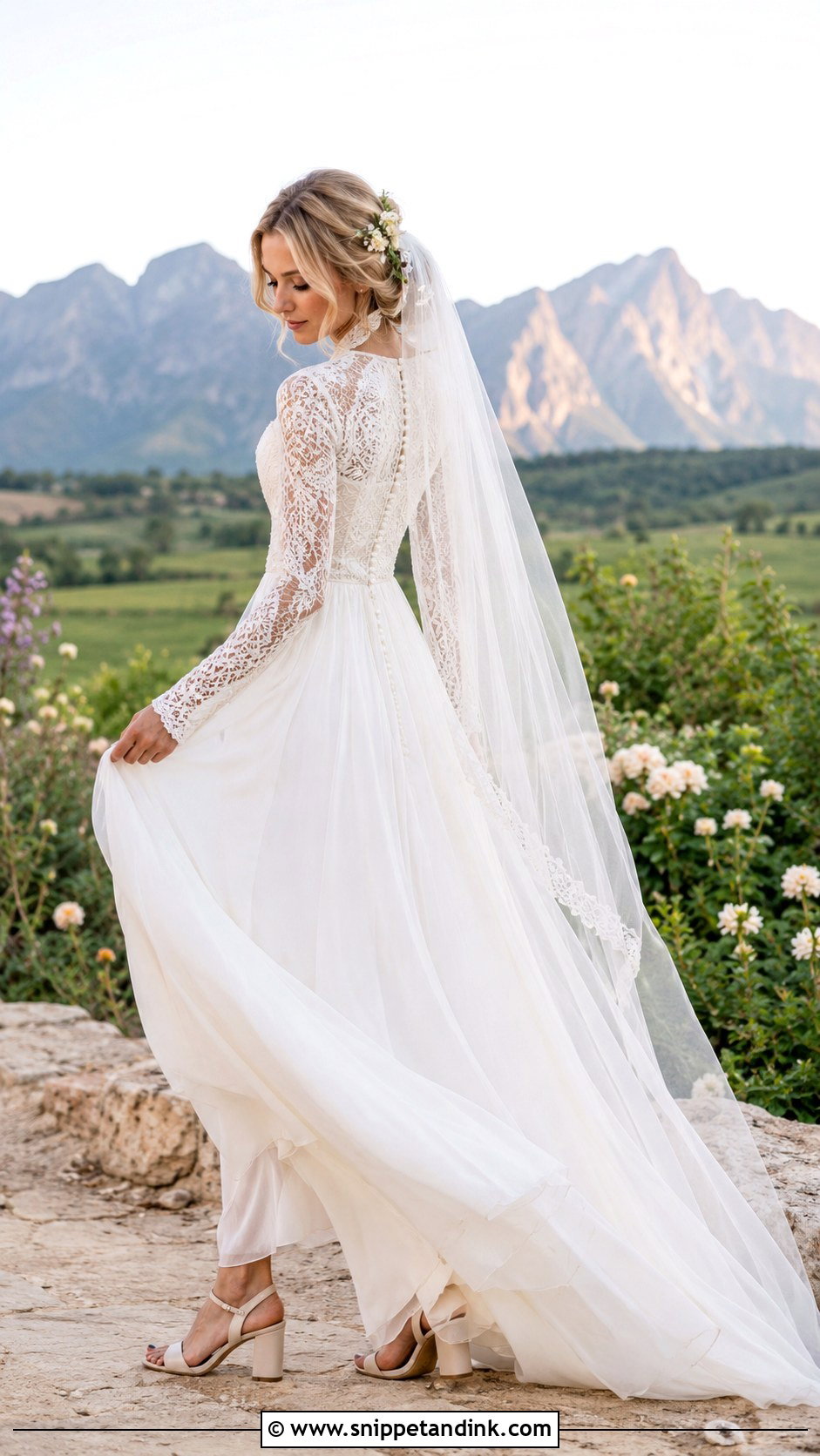 Boho Mormon Wedding Dress - Snippet and Ink - 25 Mormon Wedding Dresses