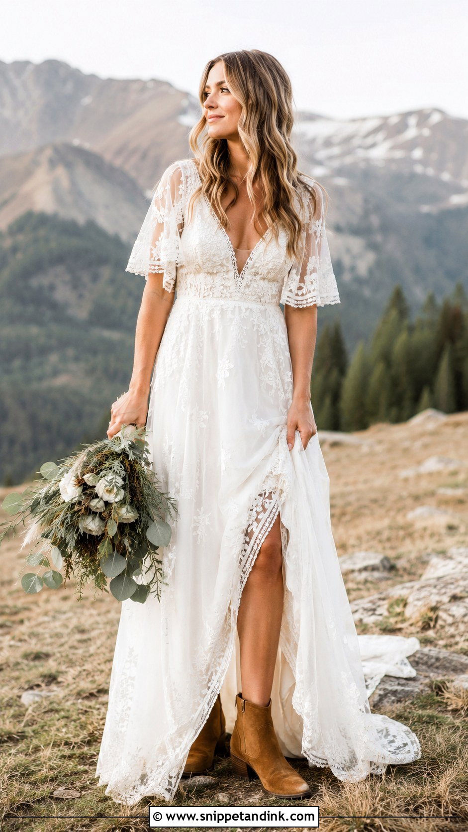 Boho Mountain Wedding Dress - Snippet and Ink - 25 Mountain Wedding Dress Ideas