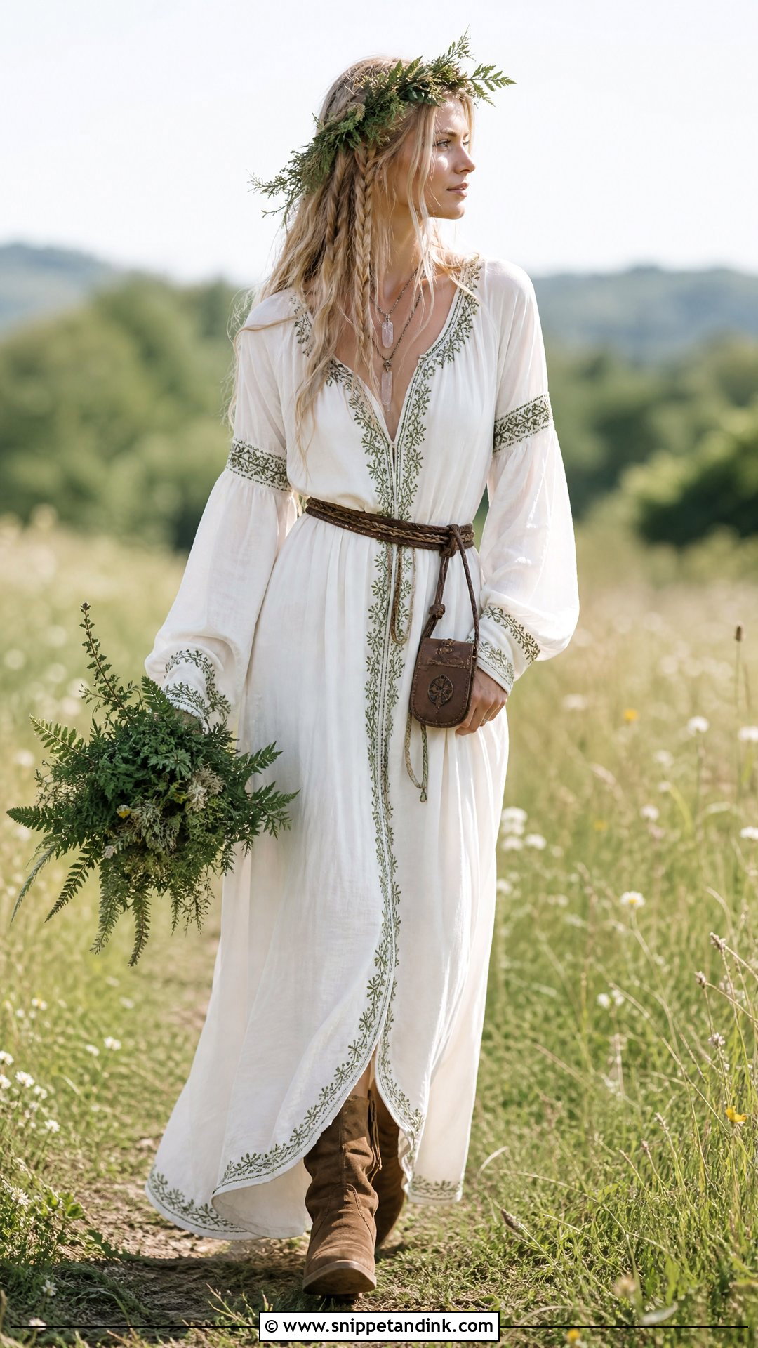 Boho Norse Wedding Dress - Snippet and Ink - 20 Norse Wedding Dress Ideas