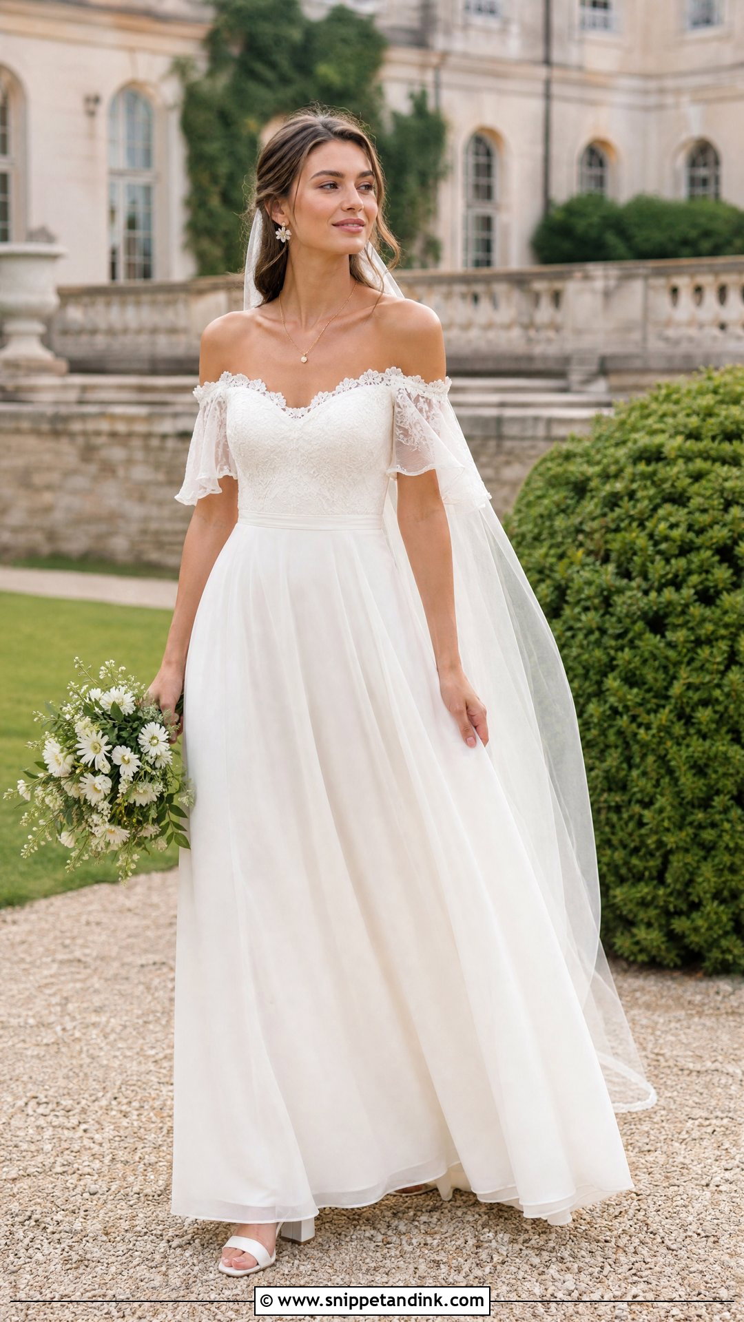 Boho Off Shoulder Wedding Dress - Snippet and Ink - 25 Unique Wedding Dresses Boho
