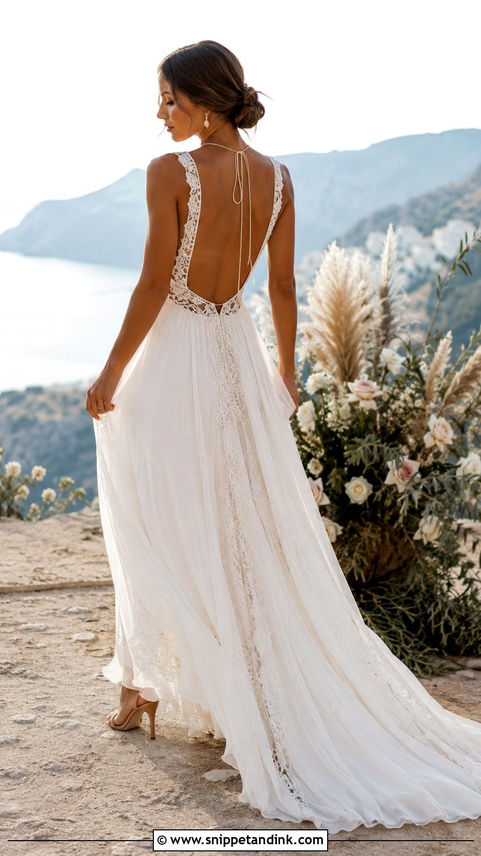 Boho Open Back Wedding Dress - Snippet and Ink - 25 Boho Bride Dress Ideas