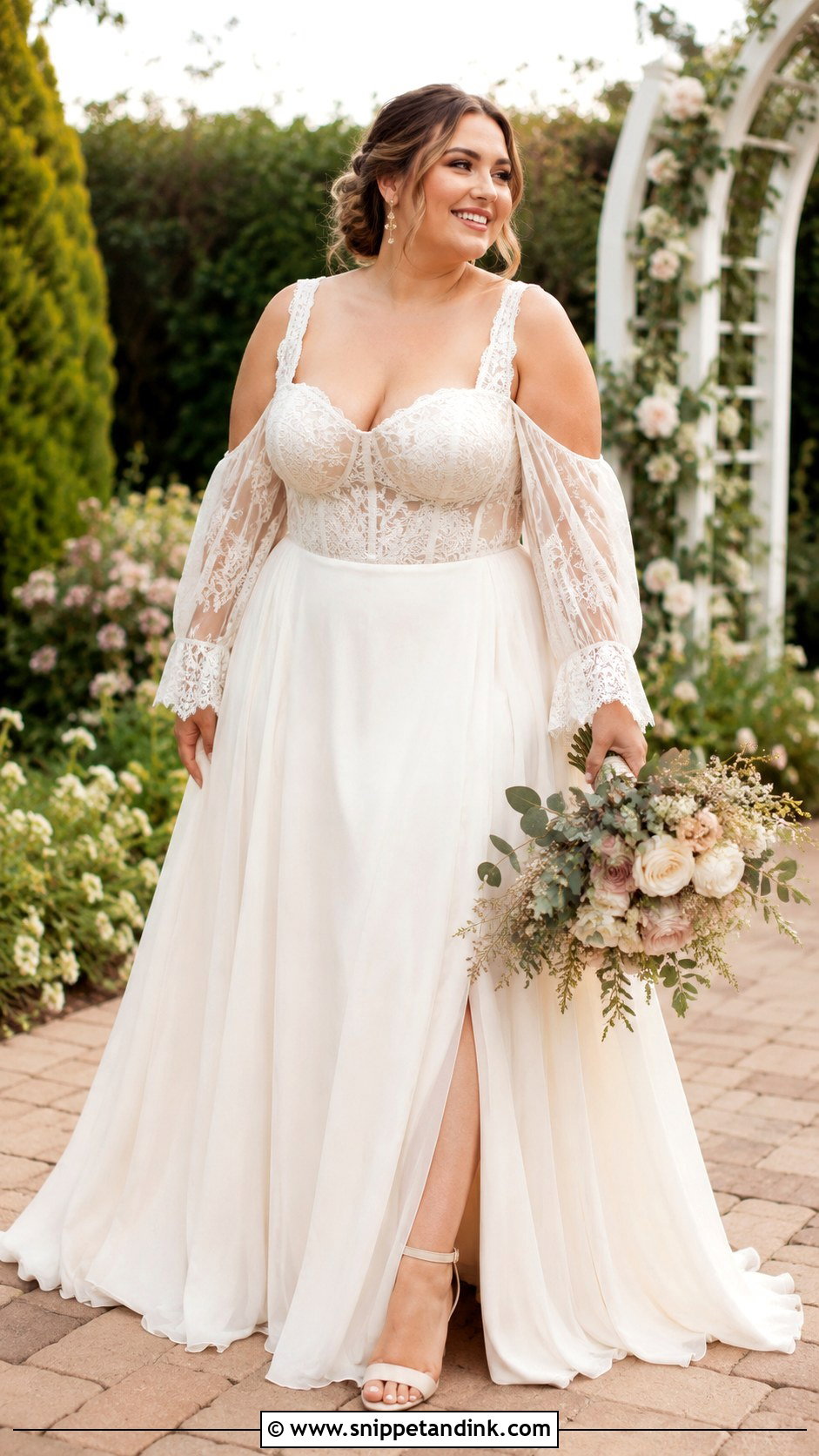 Boho Plus Size Wedding Dress - Snippet and Ink - 25 Boho Romantic Wedding Dress Ideas