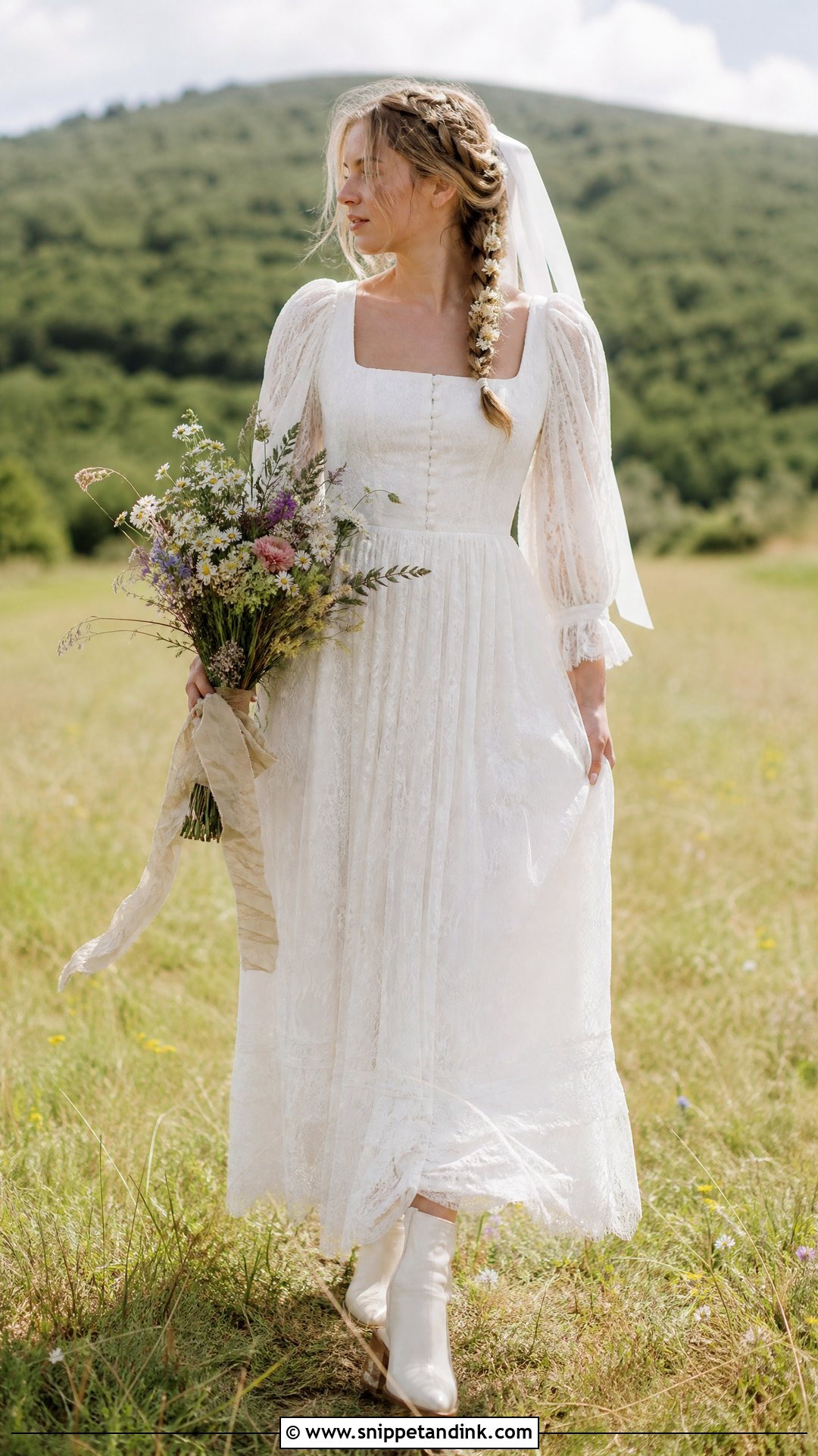 Boho Prairie Wedding Dress - Snippet and Ink - 20 Wedding Dress Inspiration Boho Ideas