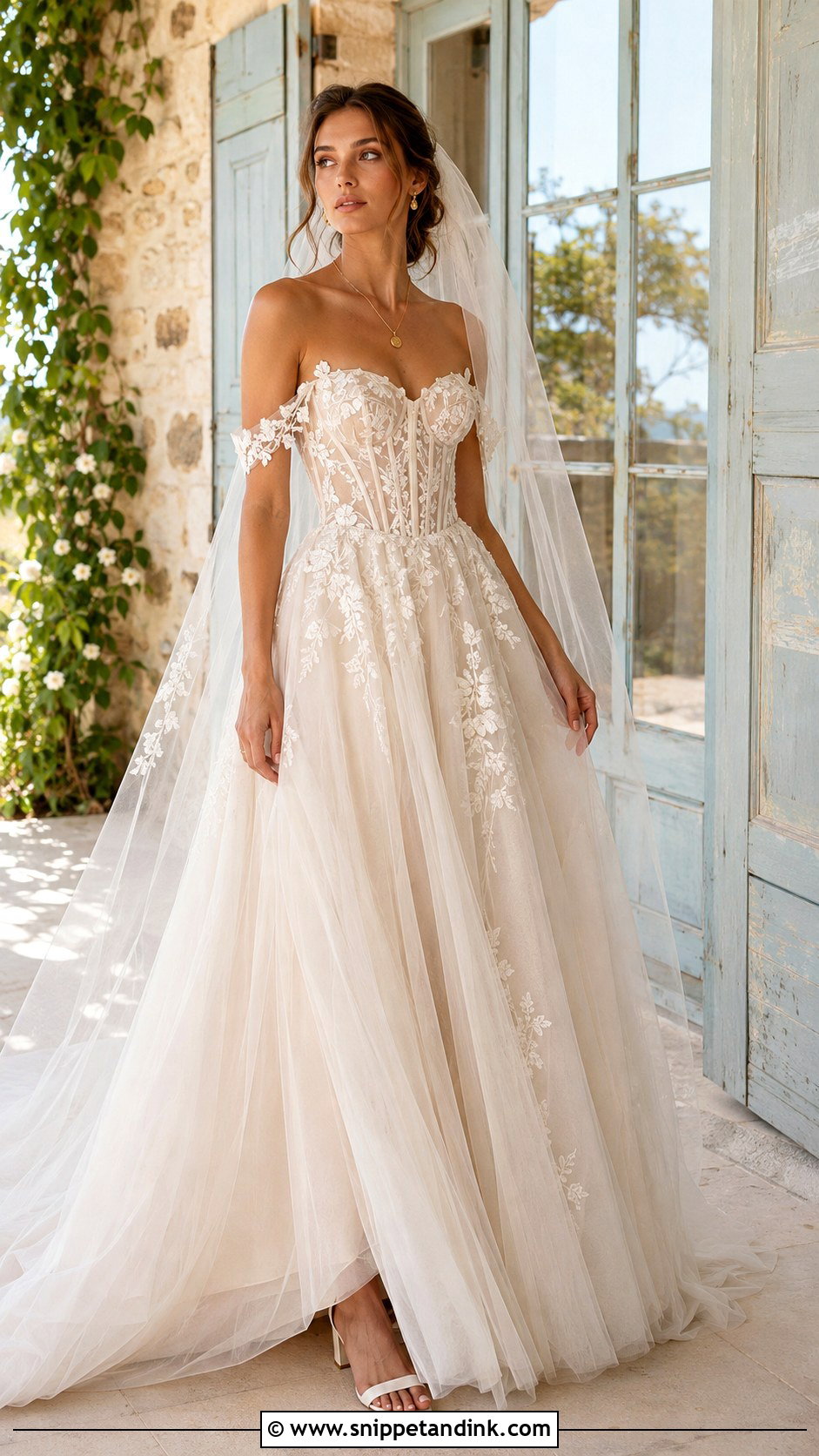 Boho Princess Corset Wedding Dress - Snippet and Ink - 20 Boho Princess Wedding Dress Ideas